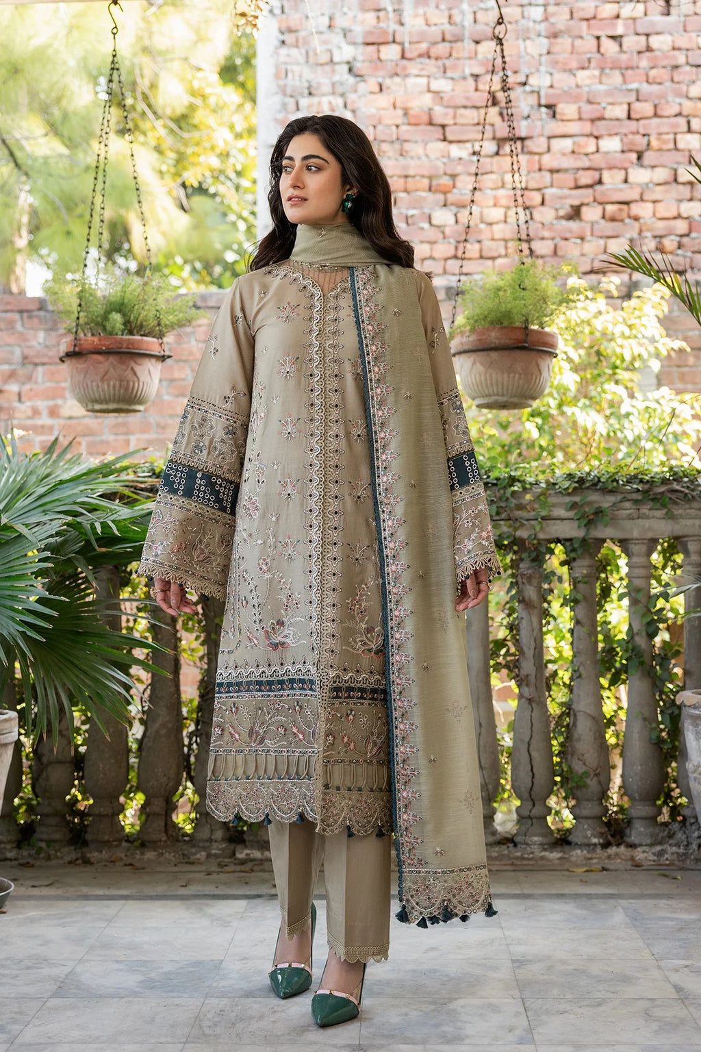 Farasha Bahar Embroidered Lawn Collection 2024 | Whimsical Sage
