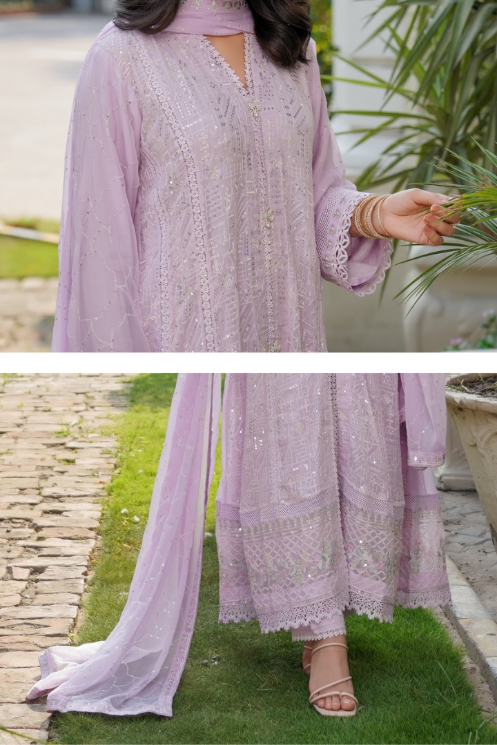 Agha Noor Luxury Gowns Afsanay Ready to Wear Collection | Lavender