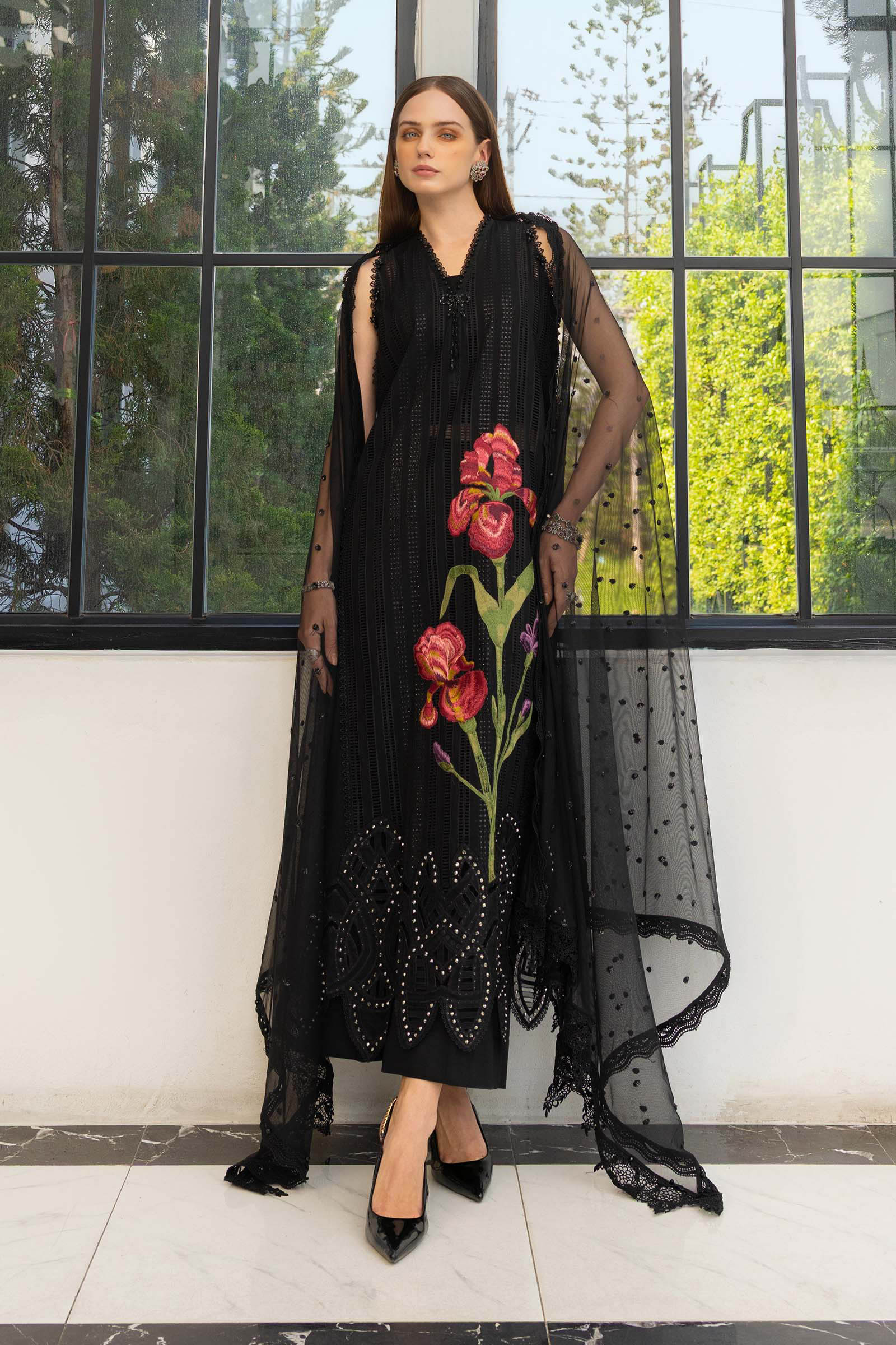 Maria B Luxury Lawn Eid Vol-26 Unstitched Collection 2026 | D10 - Mirha Fashion