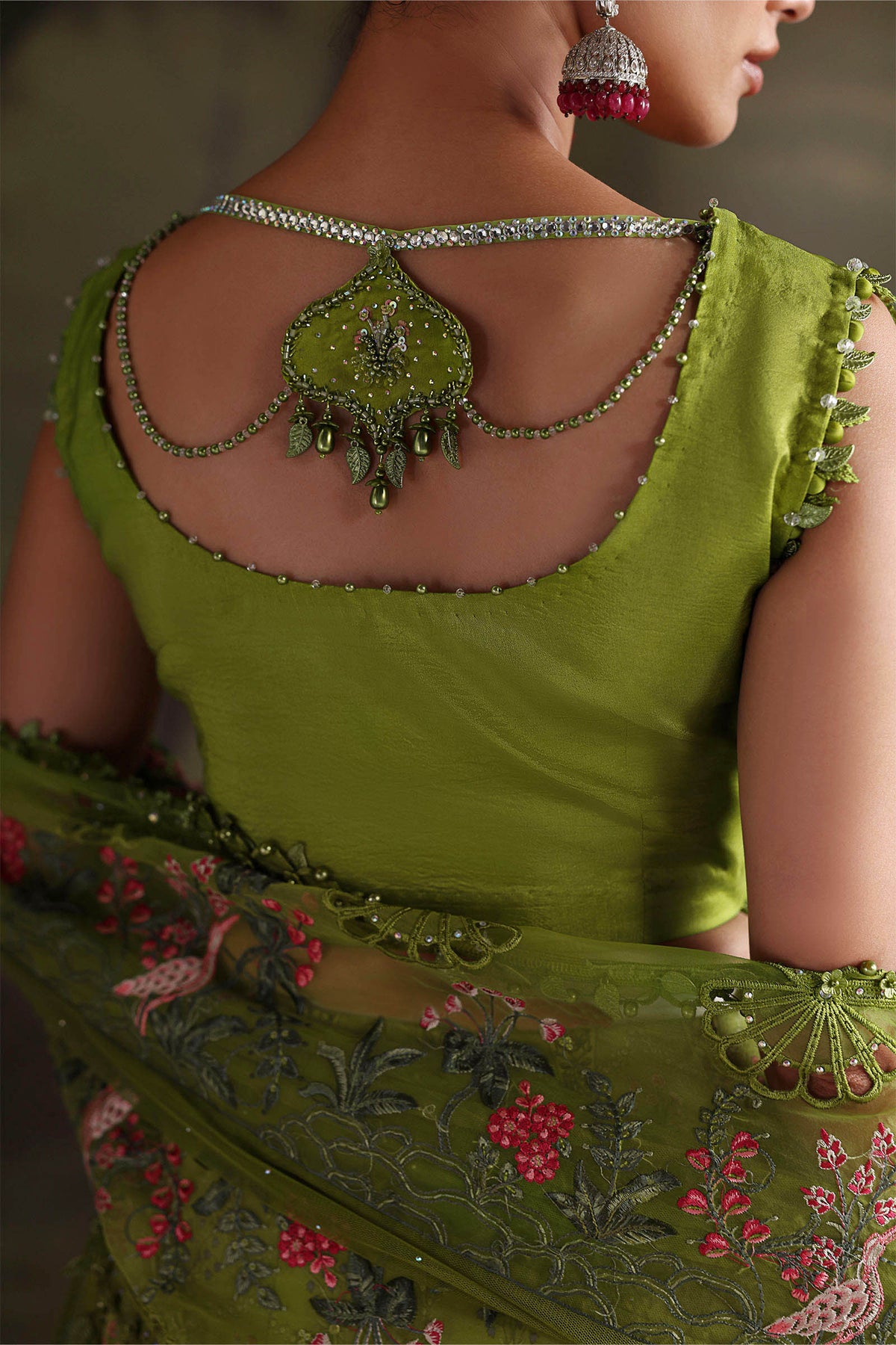 Maria B Soiree Unstitched Collection 2026 | SR-01-06-Peridot Green