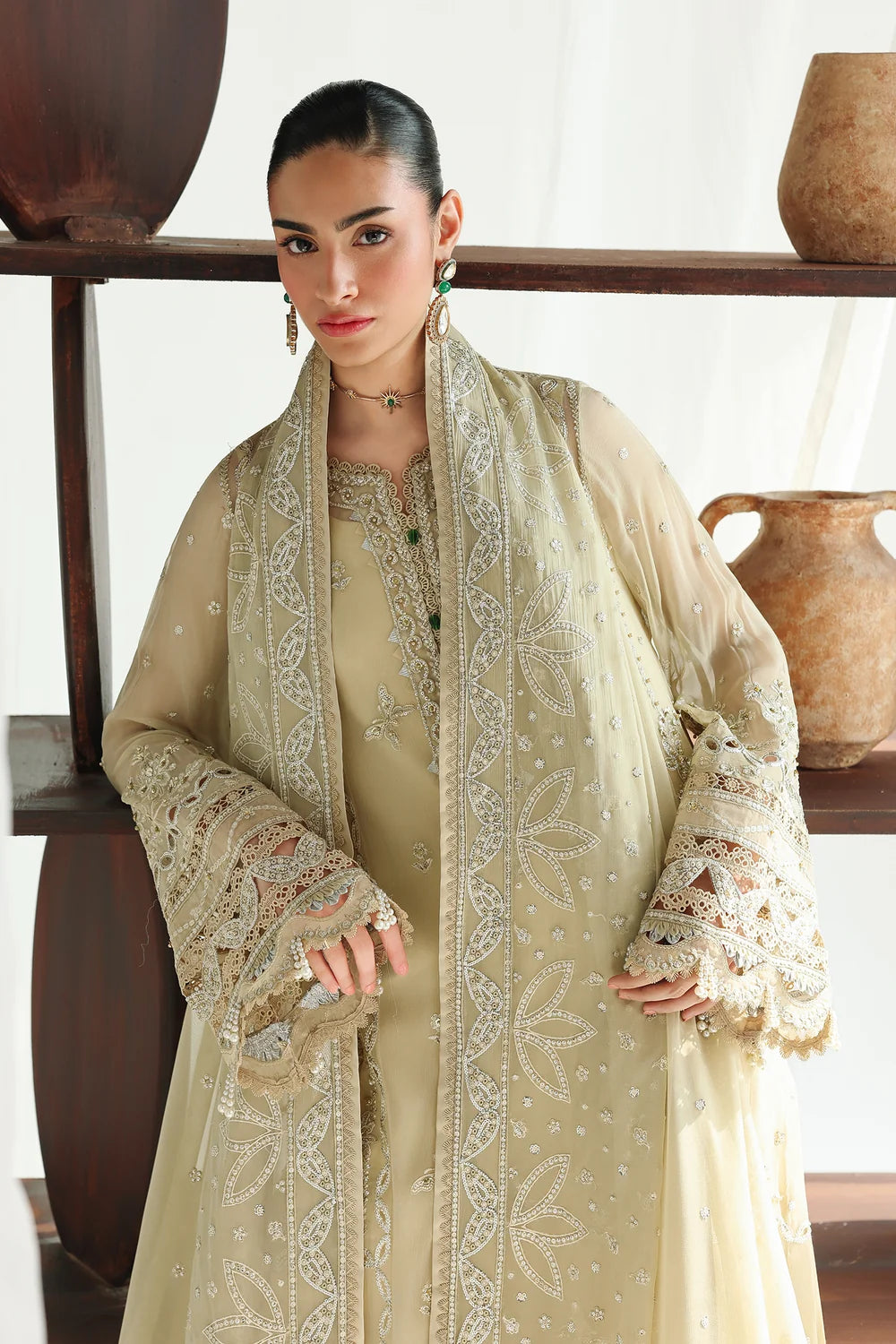 Qalamkar Luxury Chiffon Unstitched Collection | QCC-01 DEENA
