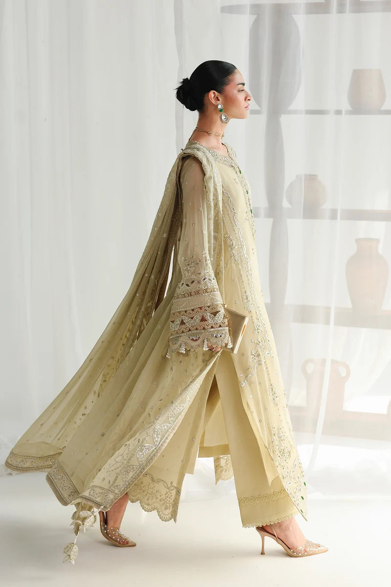Qalamkar Luxury Chiffon Unstitched Collection | QCC-01 DEENA