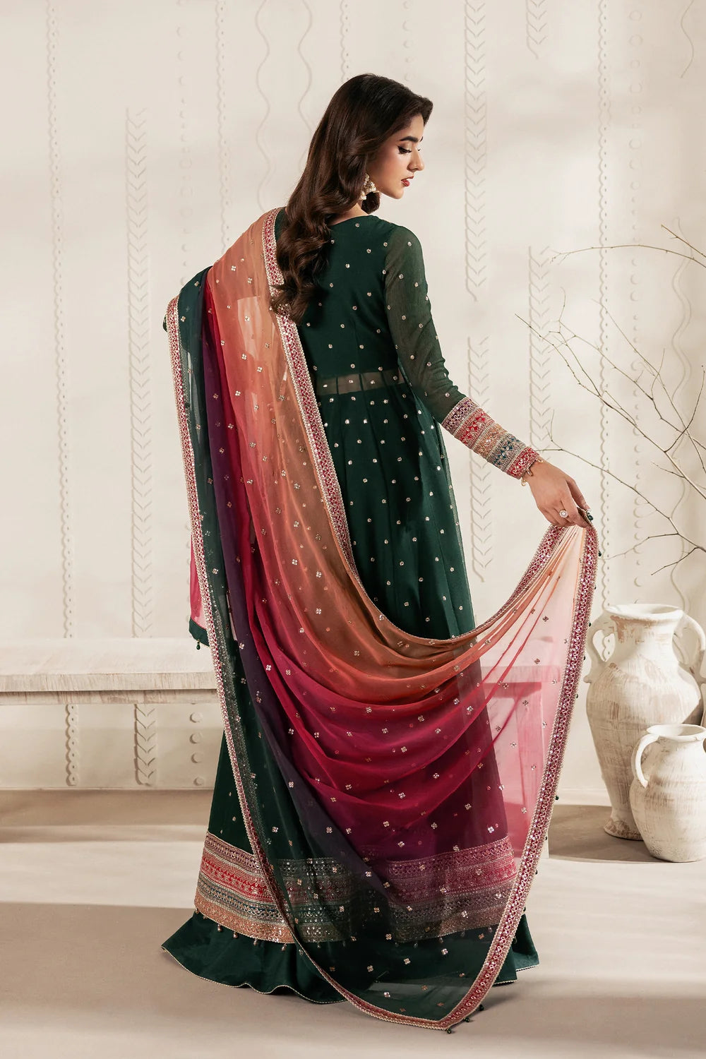 Zarif Bayaan Luxury Chiffon Unstitched Collection | D01 ALVA