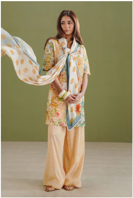 Coco By Zara Shahjahan Prints Drop-one Unstitched Collection 2026 | 9-B ELIX - Mirha Fashion