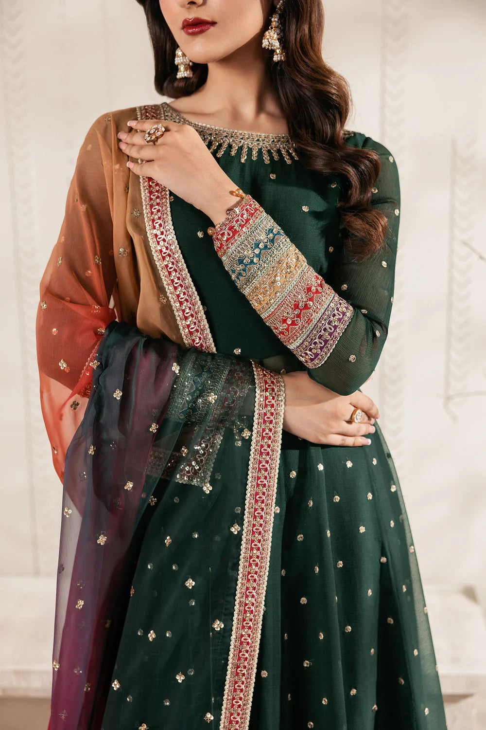 Zarif Bayaan Luxury Chiffon Unstitched Collection | D01 ALVA