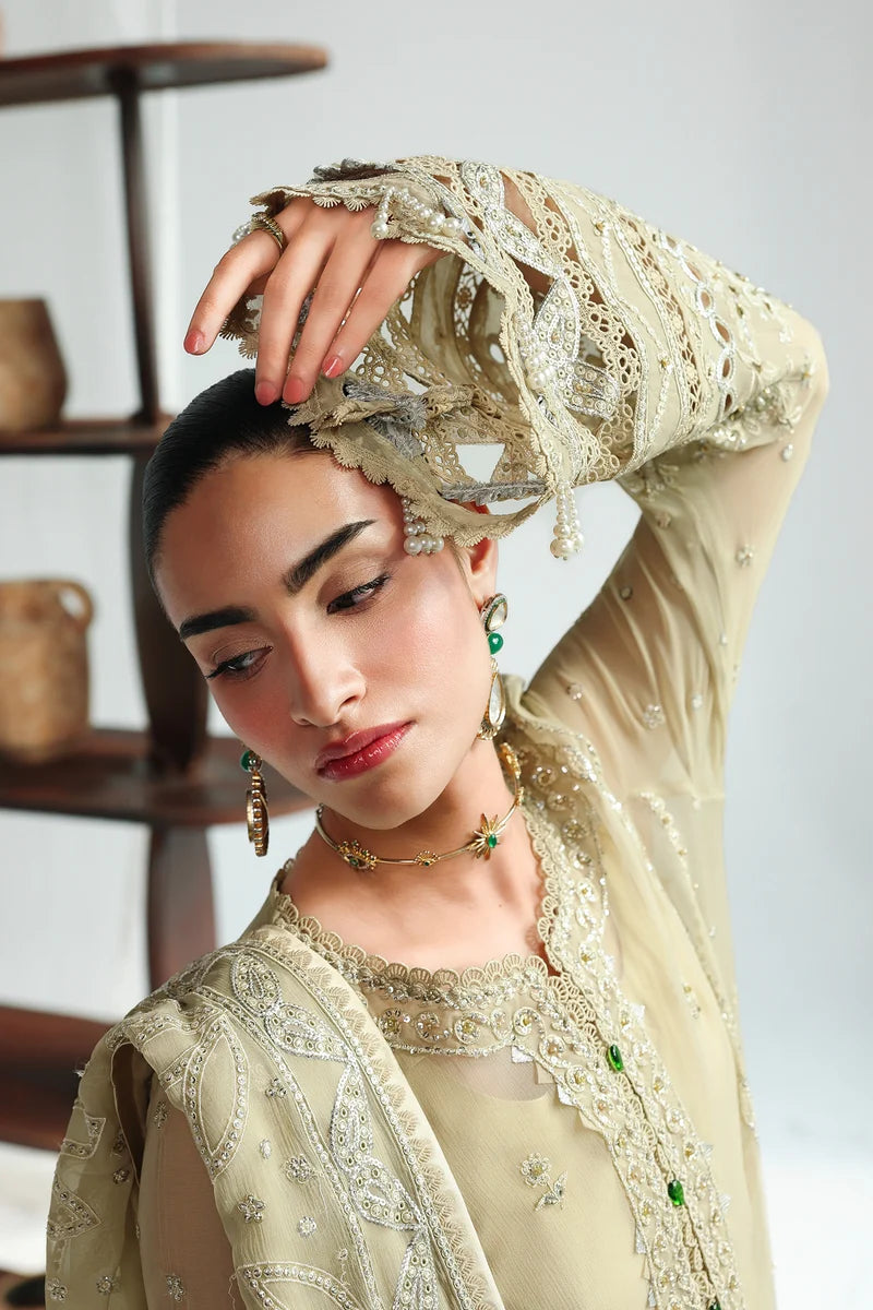 Qalamkar Luxury Chiffon Unstitched Collection | QCC-01 DEENA