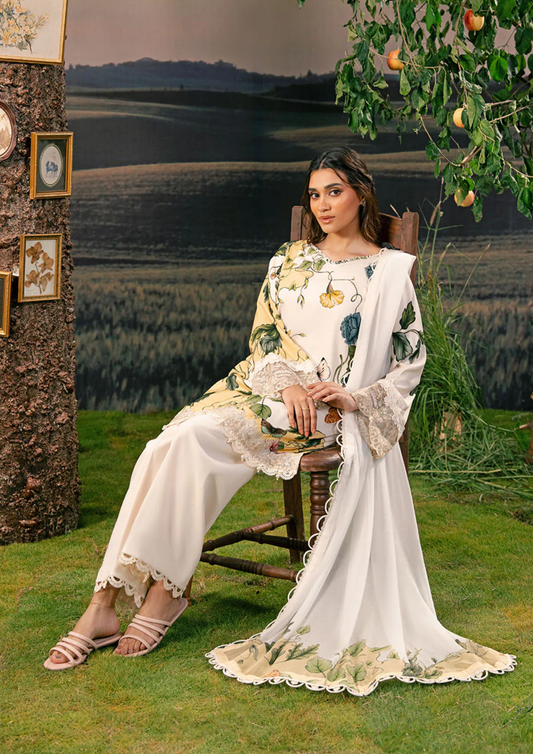 Maria B. MBasic Fall 2025 Collection – 3 Piece Unstitched Suit | 07A