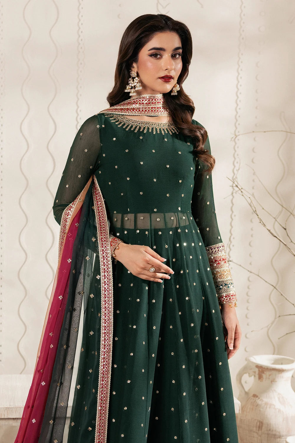 Zarif Bayaan Luxury Chiffon Unstitched Collection | D01 ALVA