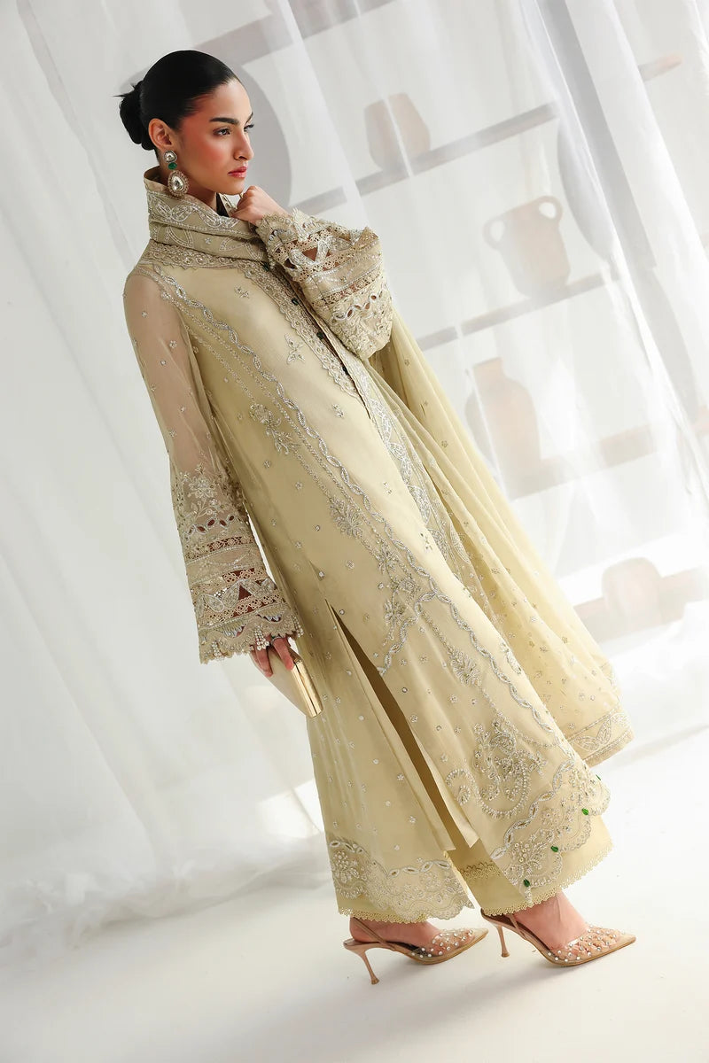 Qalamkar Luxury Chiffon Unstitched Collection | QCC-01 DEENA