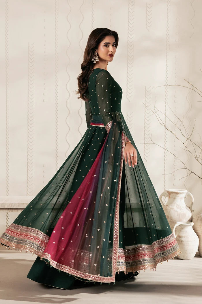 Zarif Bayaan Luxury Chiffon Unstitched Collection | D01 ALVA