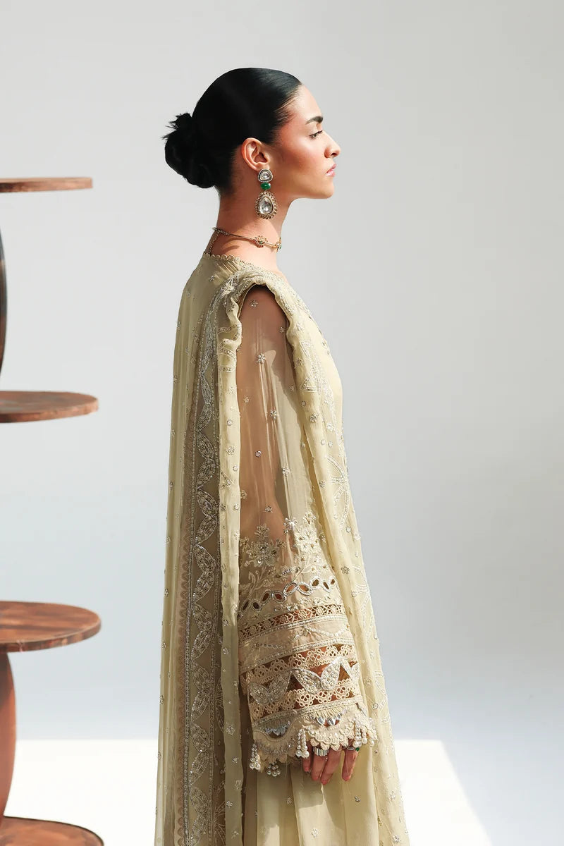 Qalamkar Luxury Chiffon Unstitched Collection | QCC-01 DEENA