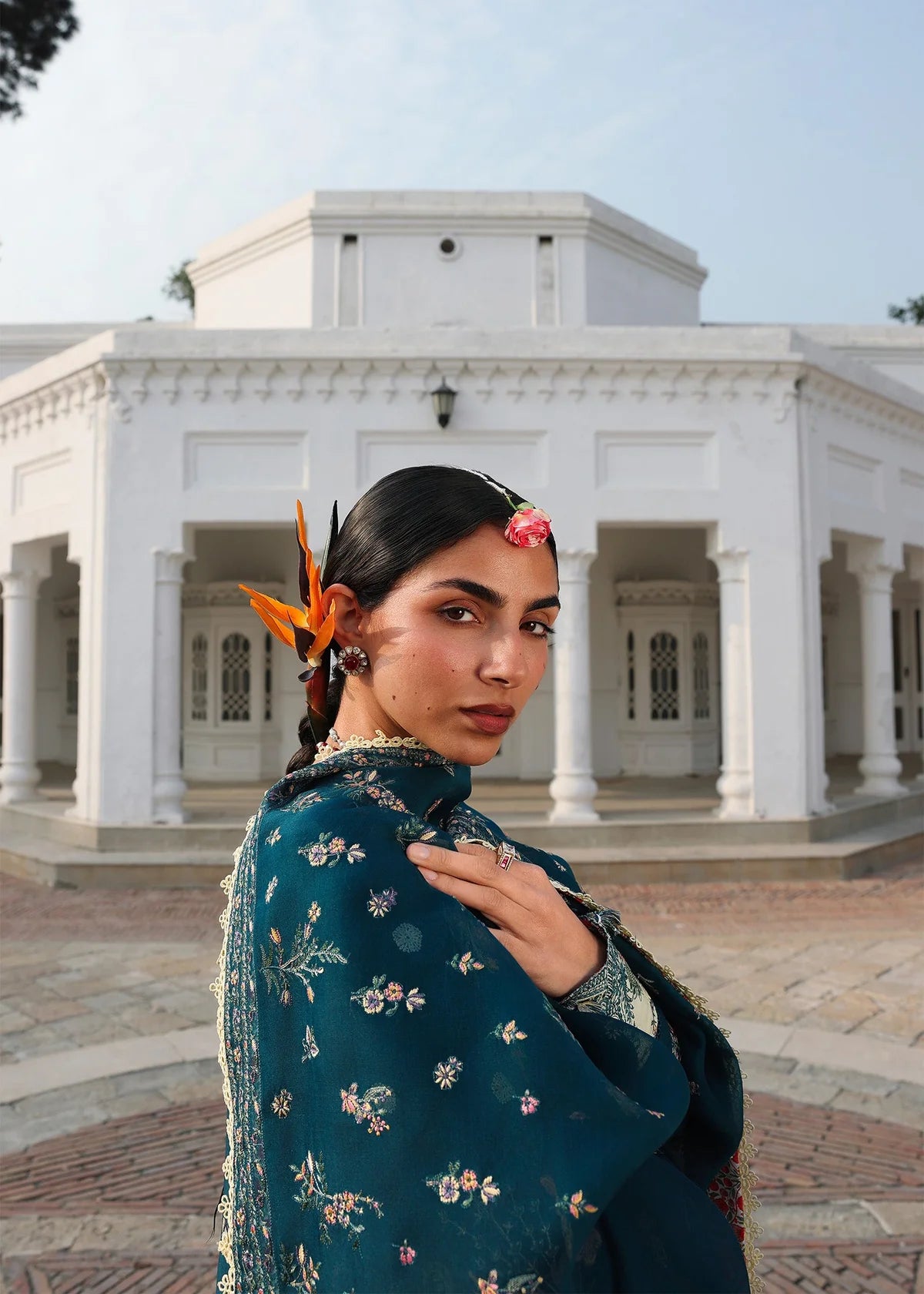 Hussain Rehar Kalabagh Luxury Lawn Unstitched Collection 2026 | D#94 AZRAQ - Mirha Fashion