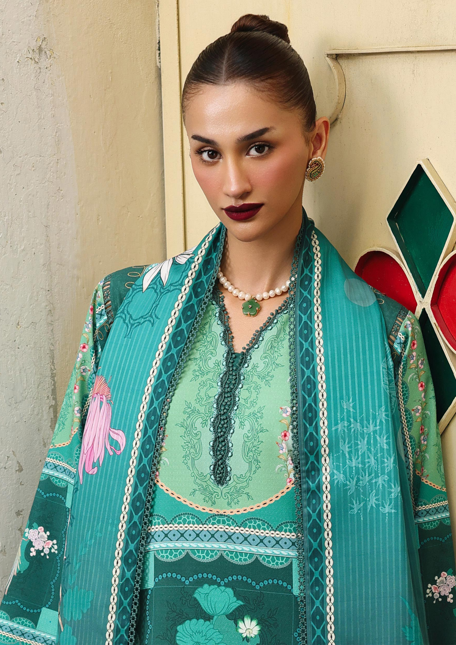 Qalamkar Qprints Winter 3PCS Unstitched Collection 2025 QW 08 B | Anika