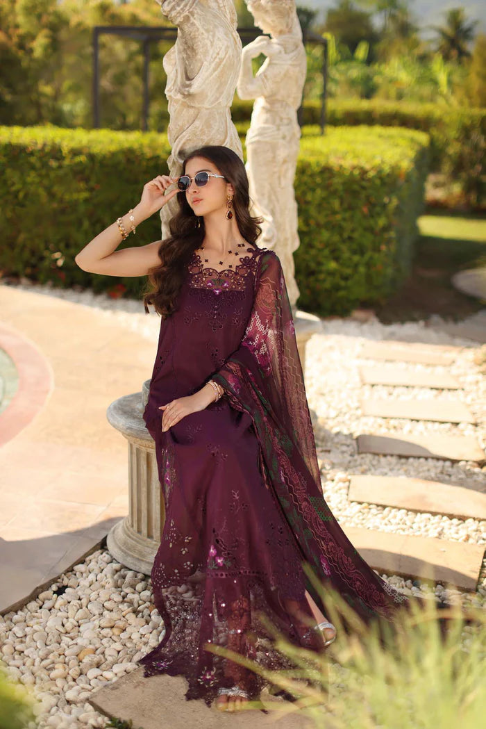 Noor By Saadia Asad Luxury Eid Handwork Schiffli Laserkari Collection 2026 | D8B-SELENE - Mirha Fashion