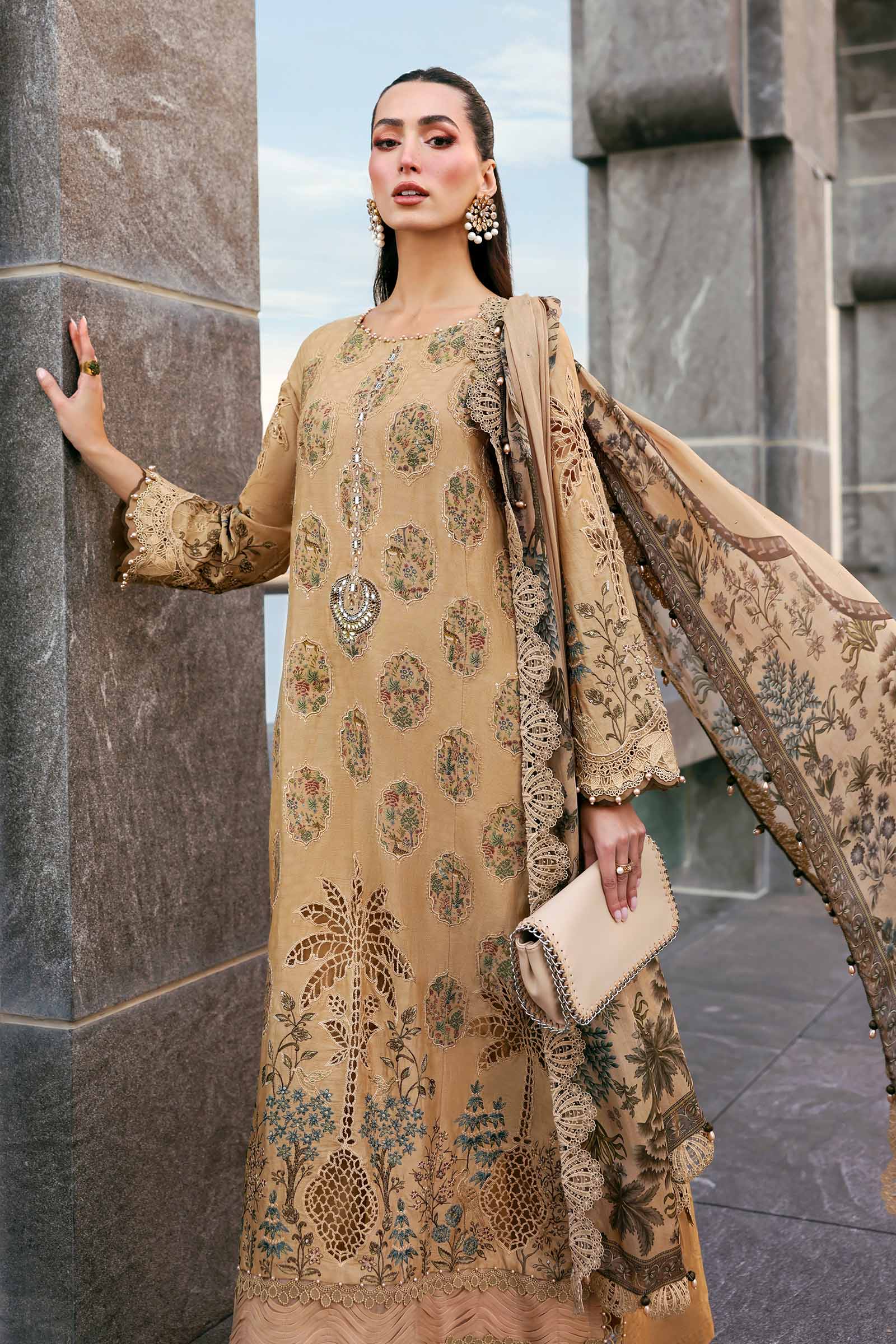 Maria B Luxury Lawn 3PCS Unstitched Collection 2026 | 5A - Mirha Fashion