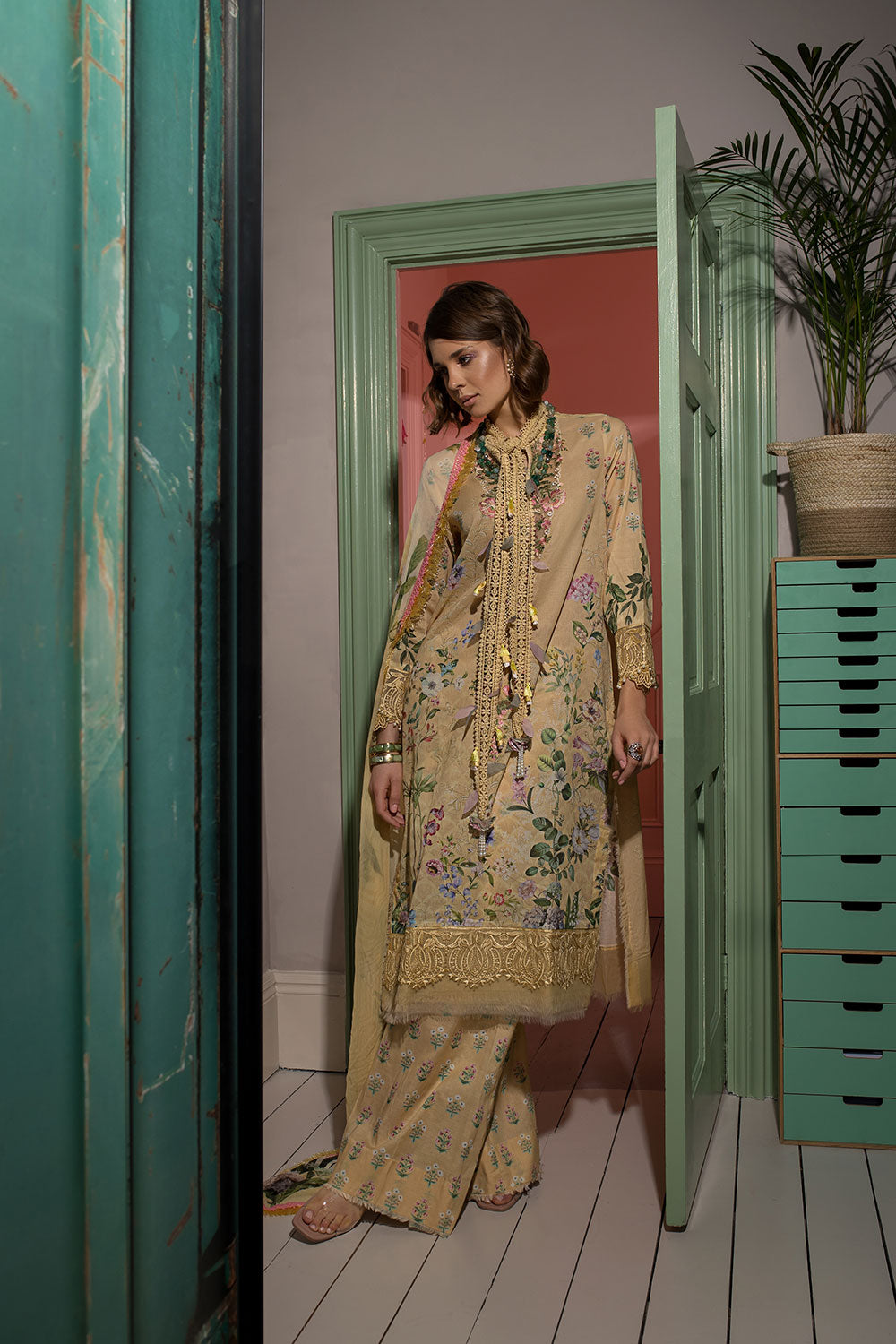 "Sobia Nazir Vital Lawn Collection -  7A - 2024 " - Mirha Fashion
