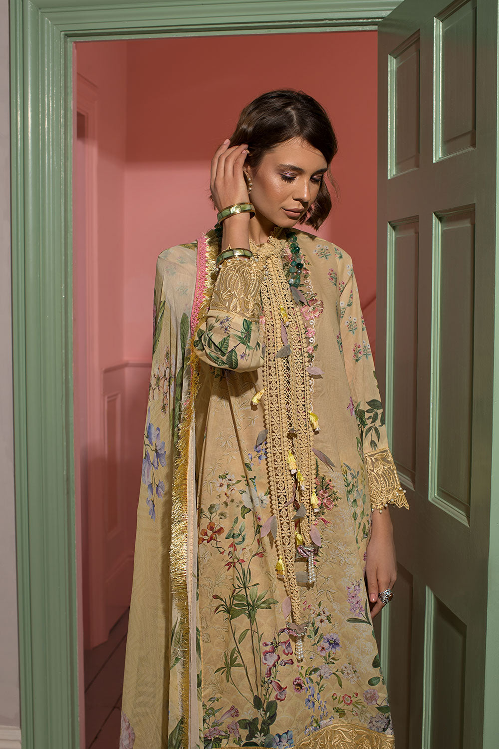 "Sobia Nazir Vital Lawn Collection -  7A - 2024 " - Mirha Fashion