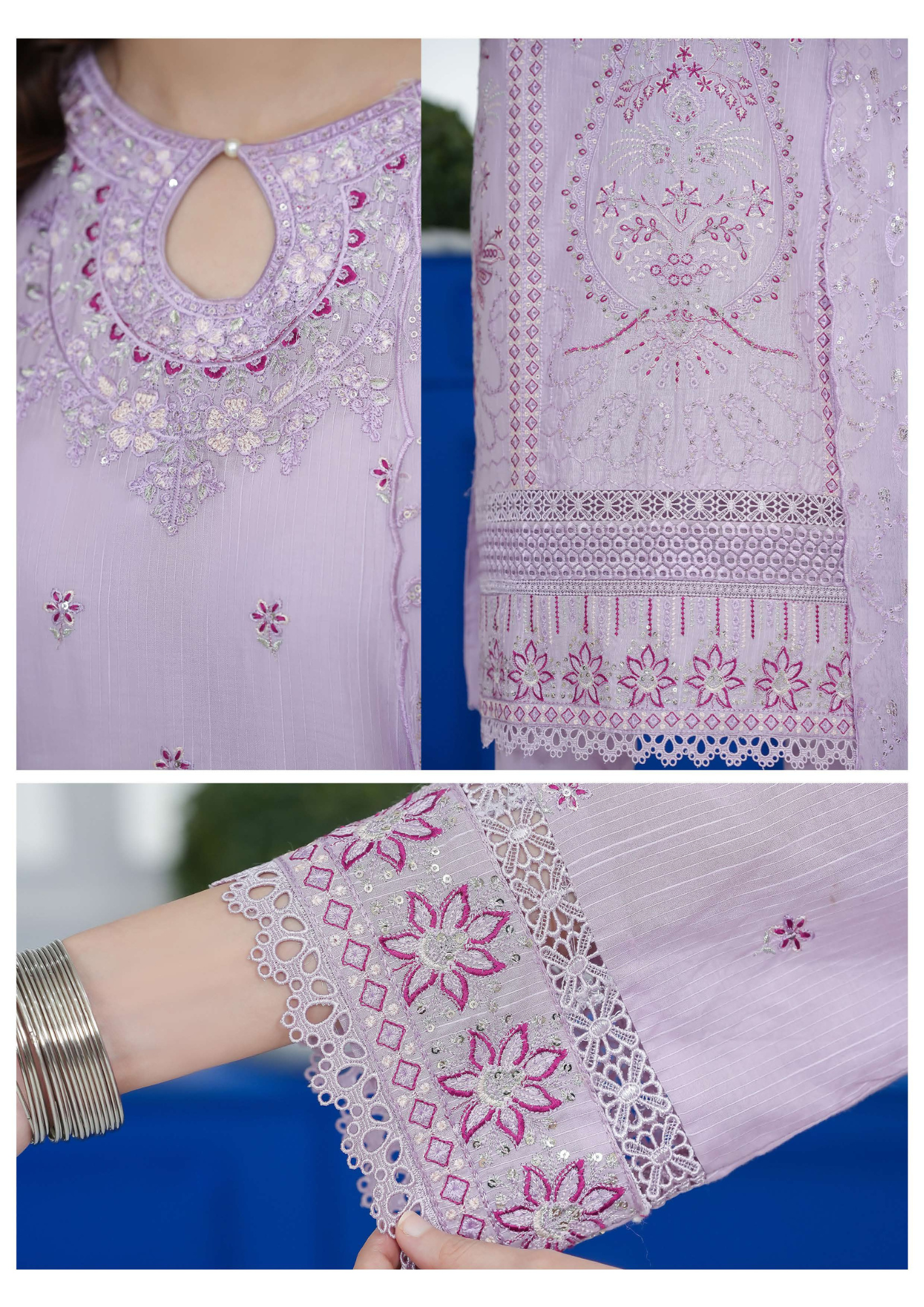 Agha Noor Cotton Ready To Wear Collection Khushi | lavender