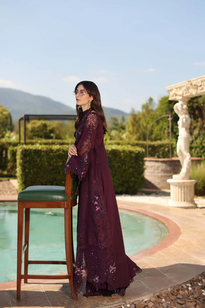 Noor By Saadia Asad Luxury Eid Handwork Schiffli Laserkari Collection 2026 | D8B-SELENE - Mirha Fashion