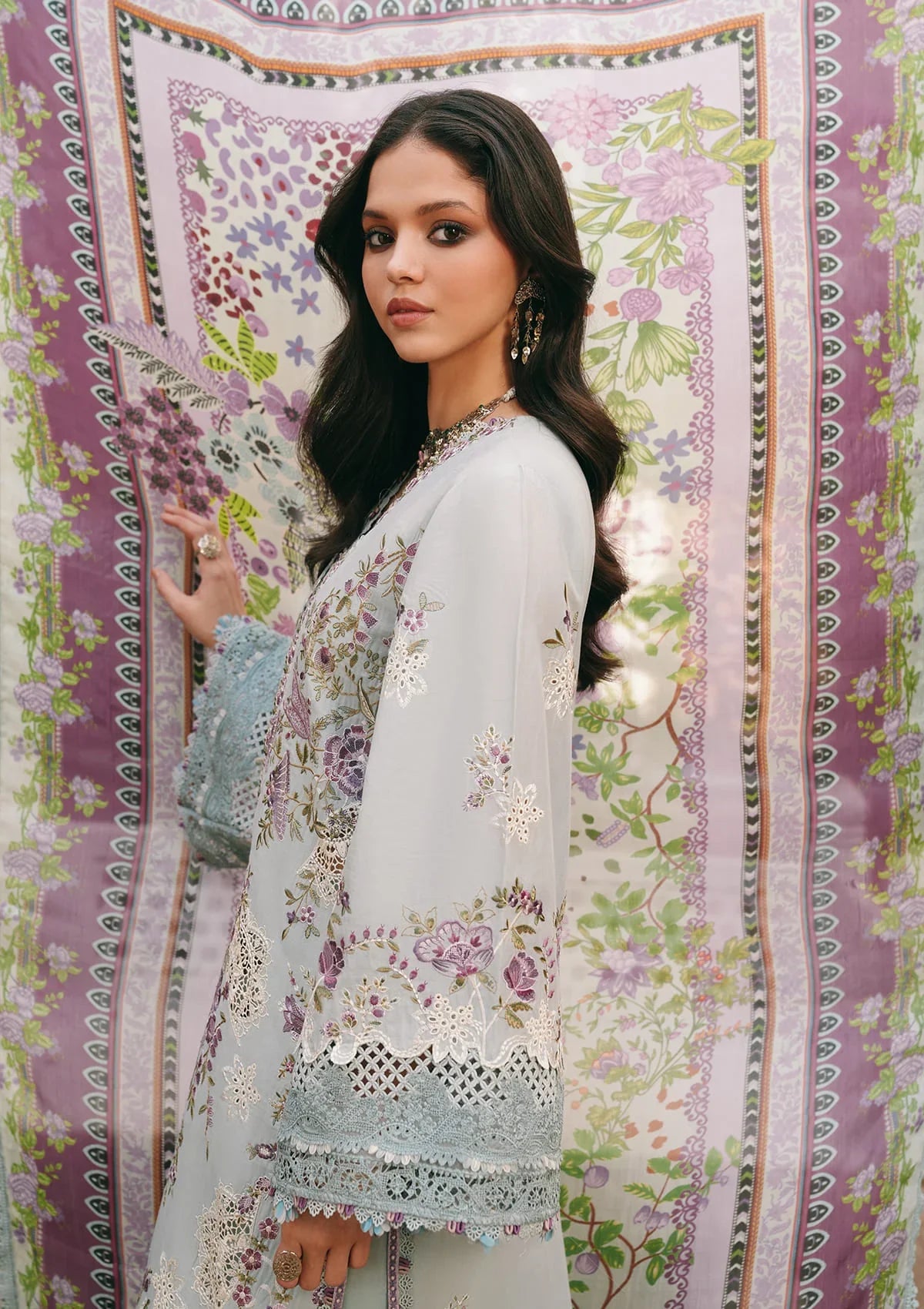 KAHF Ek Fasana Luxury Lawn Unstitched Collection 2026 | KLB-6B BANAFSHA - Mirha Fashion