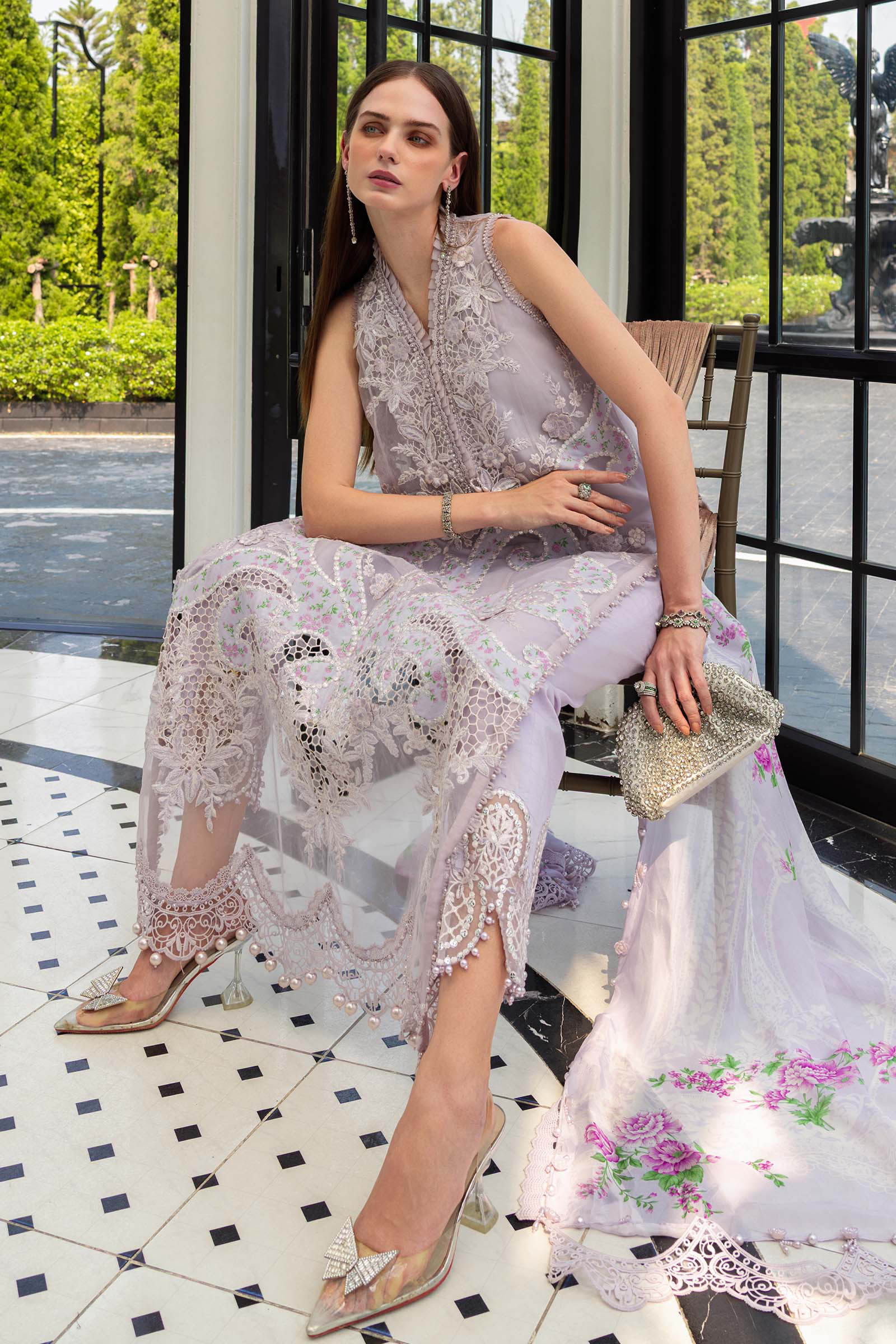 Maria B Luxury Lawn Eid Vol-26 Unstitched Collection 2026 | D12 - Mirha Fashion