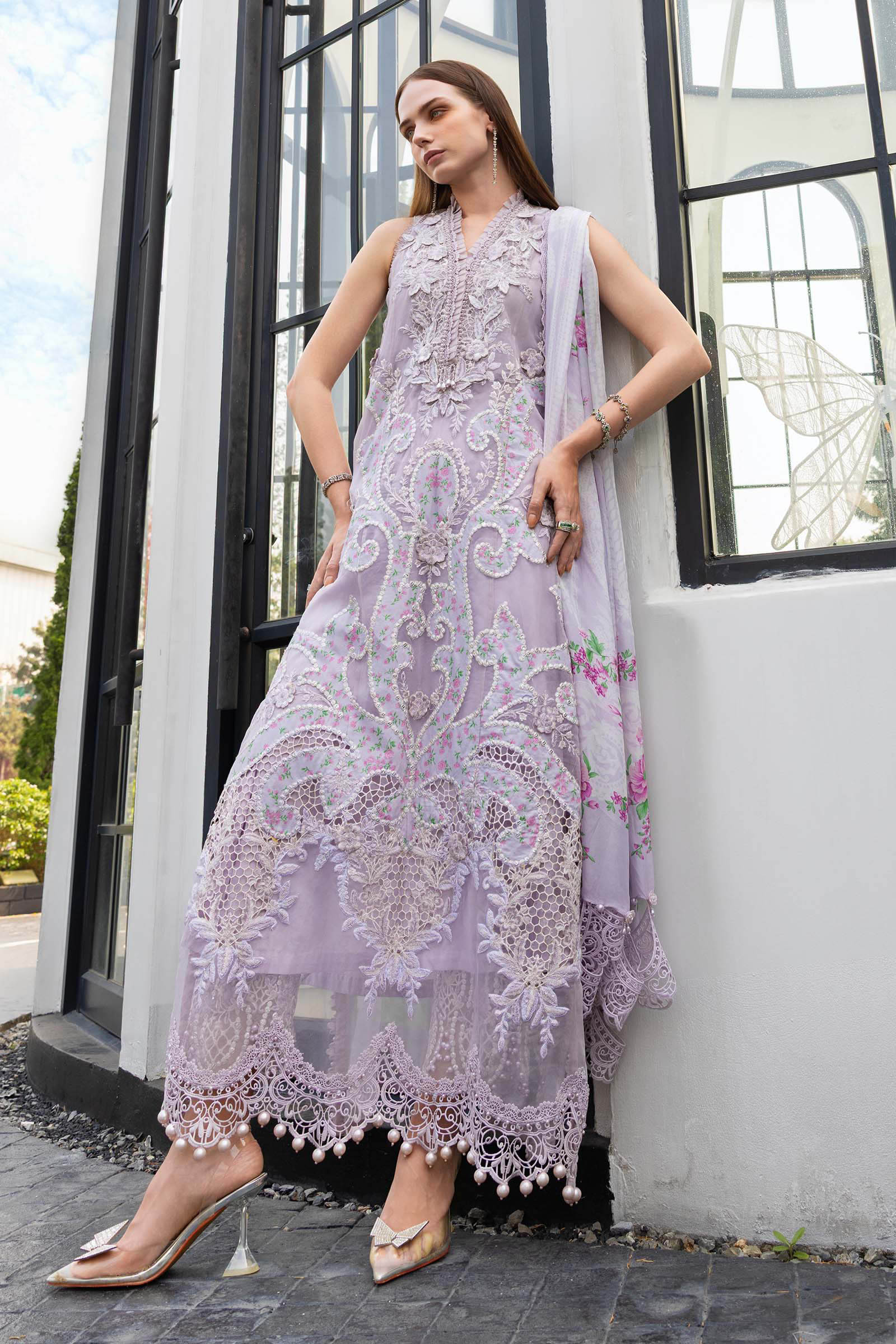 Maria B Luxury Lawn Eid Vol-26 Unstitched Collection 2026 | D12 - Mirha Fashion
