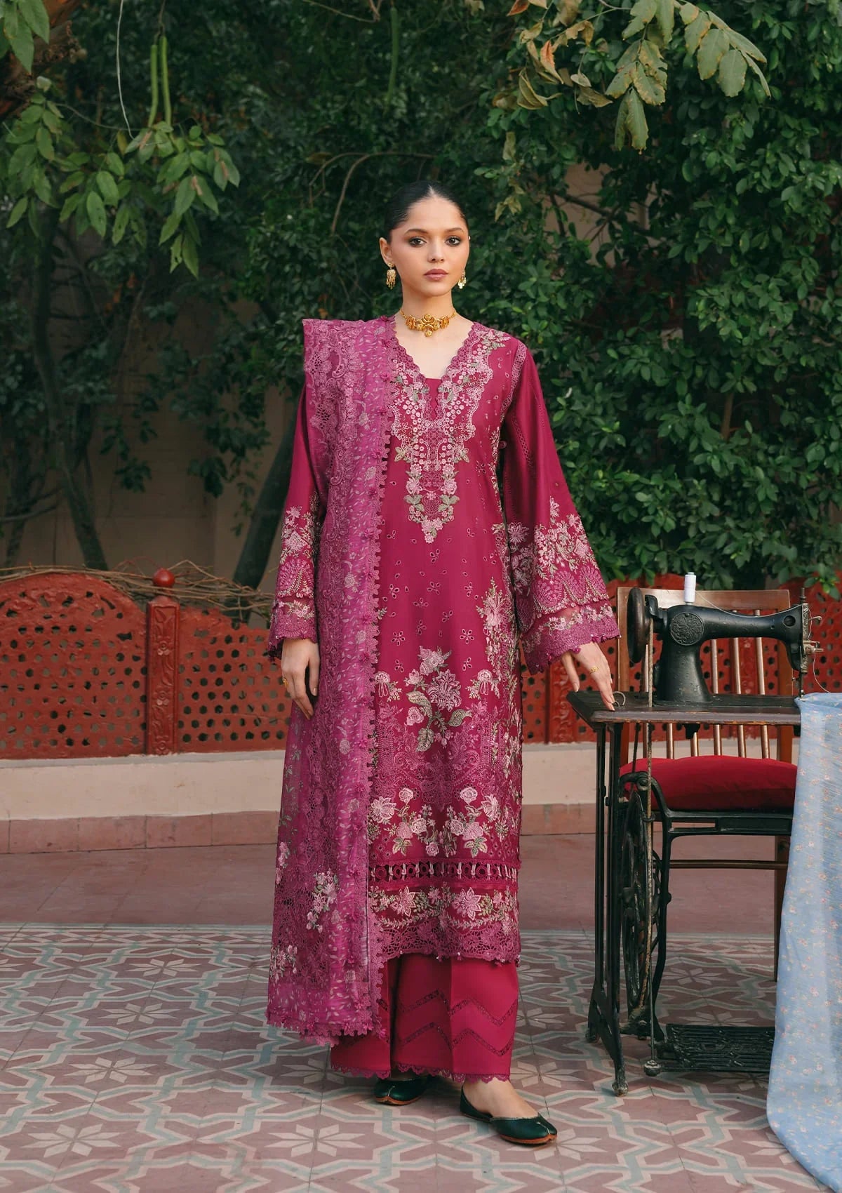 KAHF Ek Fasana Luxury Lawn Unstitched Collection 2026 | KLB-7A NAVELI - Mirha Fashion