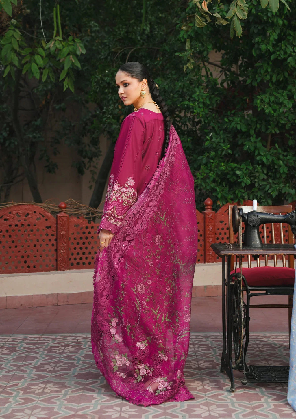 KAHF Ek Fasana Luxury Lawn Unstitched Collection 2026 | KLB-7A NAVELI - Mirha Fashion
