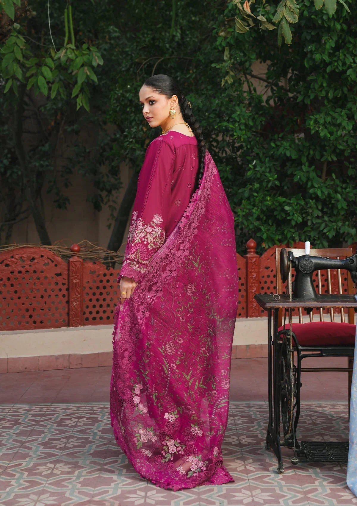 KAHF Ek Fasana Luxury Lawn Unstitched Collection 2026 | KLB-7A NAVELI - Mirha Fashion