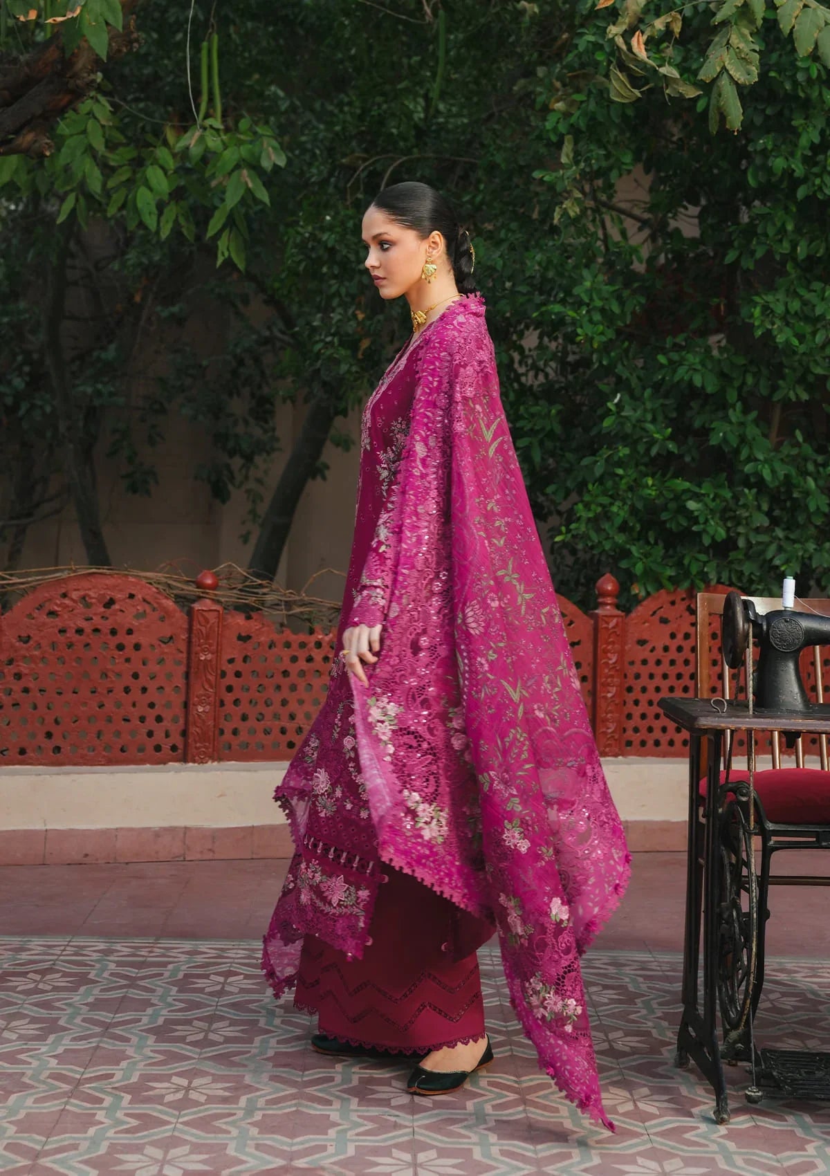 KAHF Ek Fasana Luxury Lawn Unstitched Collection 2026 | KLB-7A NAVELI - Mirha Fashion