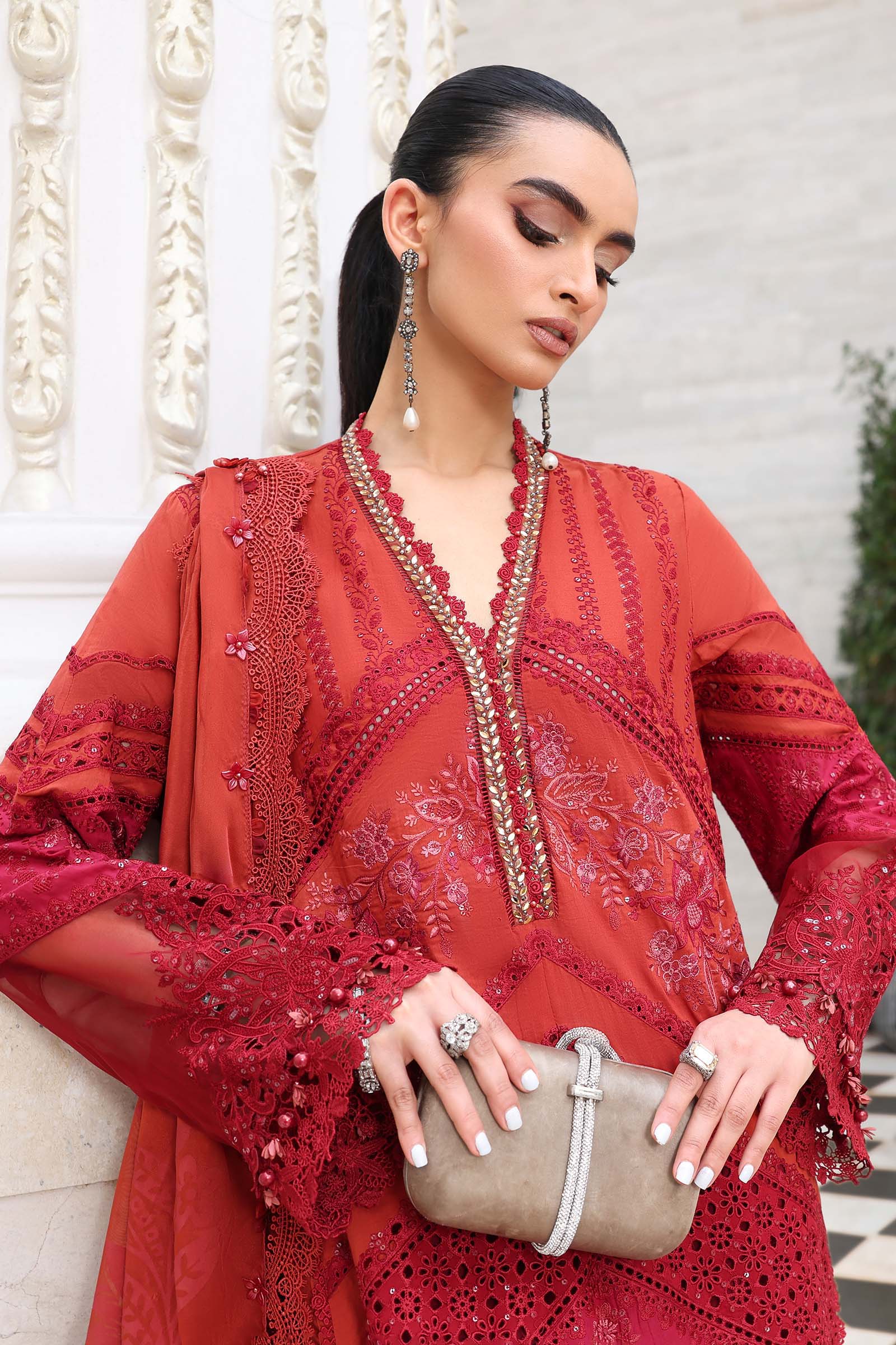 Maria B Luxury Lawn Eid Vol-26 Unstitched Collection 2026 | D13 - Mirha Fashion