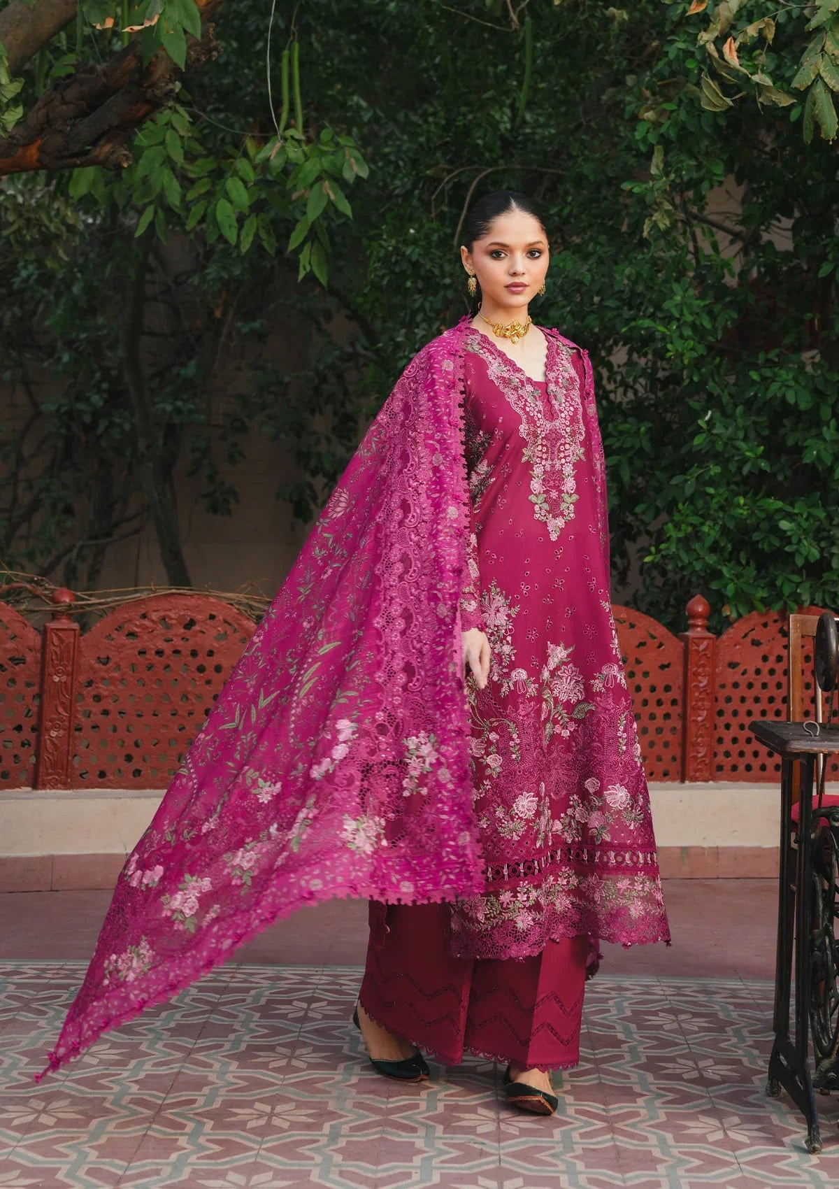 KAHF Ek Fasana Luxury Lawn Unstitched Collection 2026 | KLB-7A NAVELI - Mirha Fashion