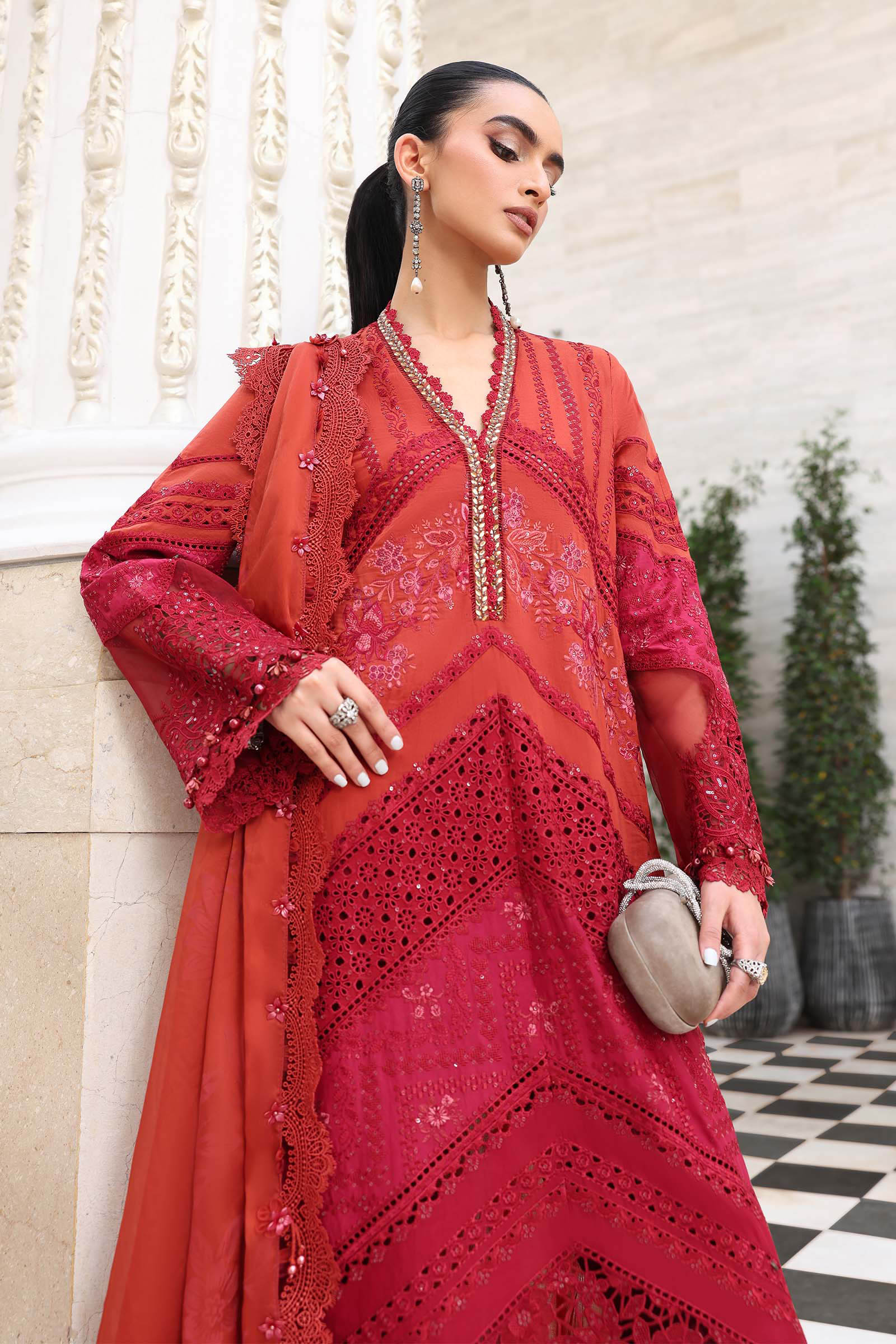 Maria B Luxury Lawn Eid Vol-26 Unstitched Collection 2026 | D13 - Mirha Fashion