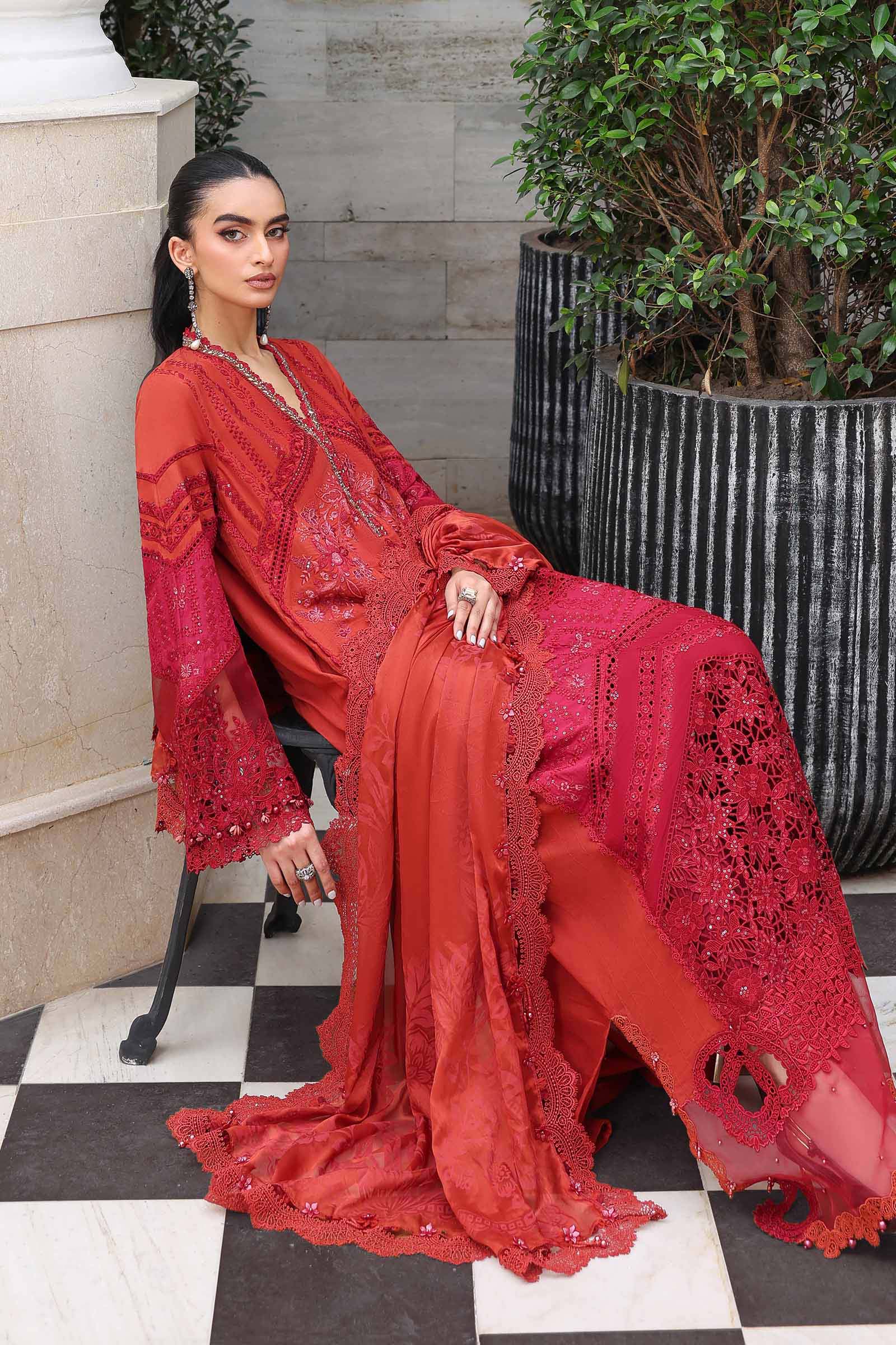 Maria B Luxury Lawn Eid Vol-26 Unstitched Collection 2026 | D13 - Mirha Fashion