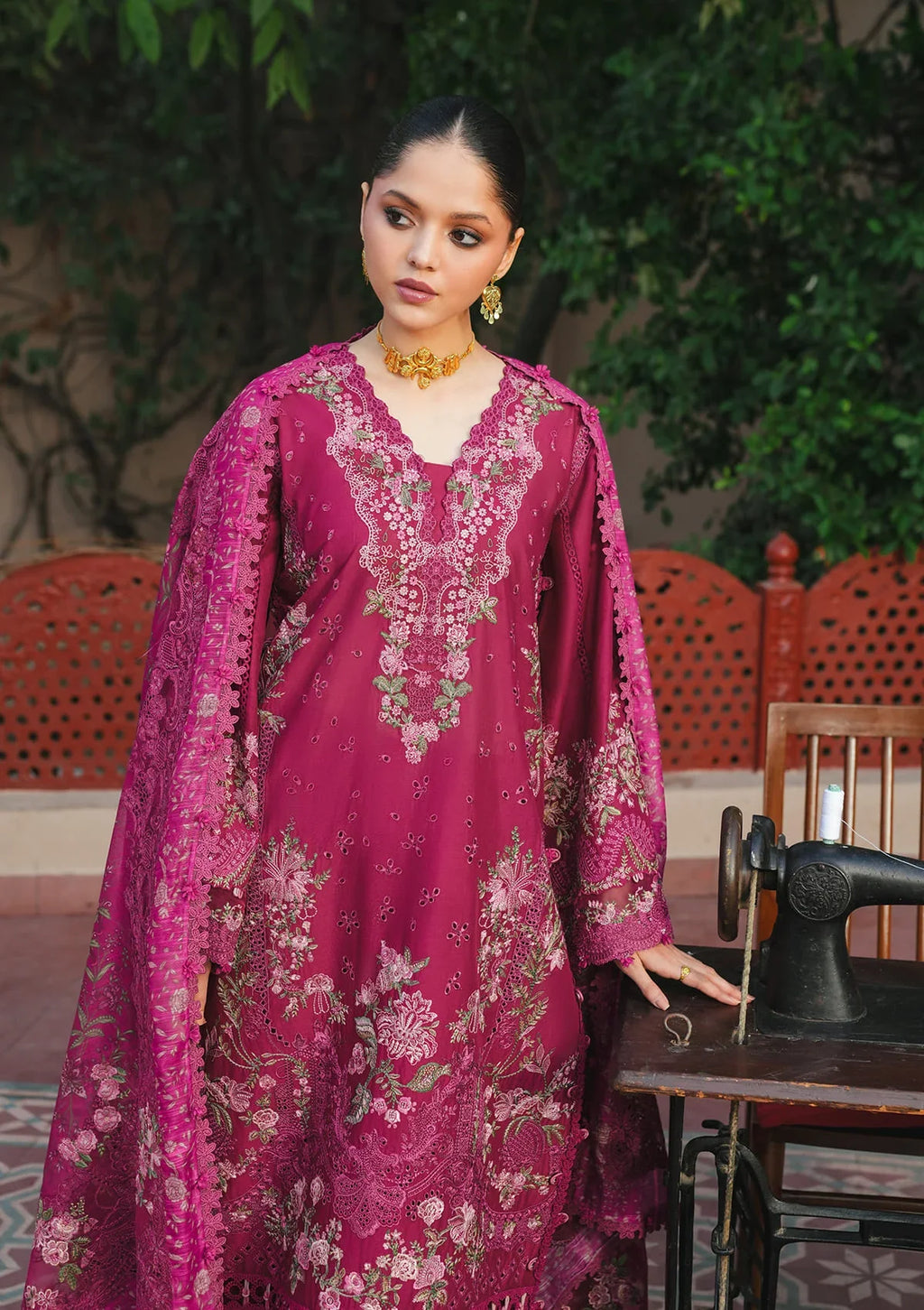 KAHF Ek Fasana Luxury Lawn Unstitched Collection 2026 | KLB-7A NAVELI - Mirha Fashion