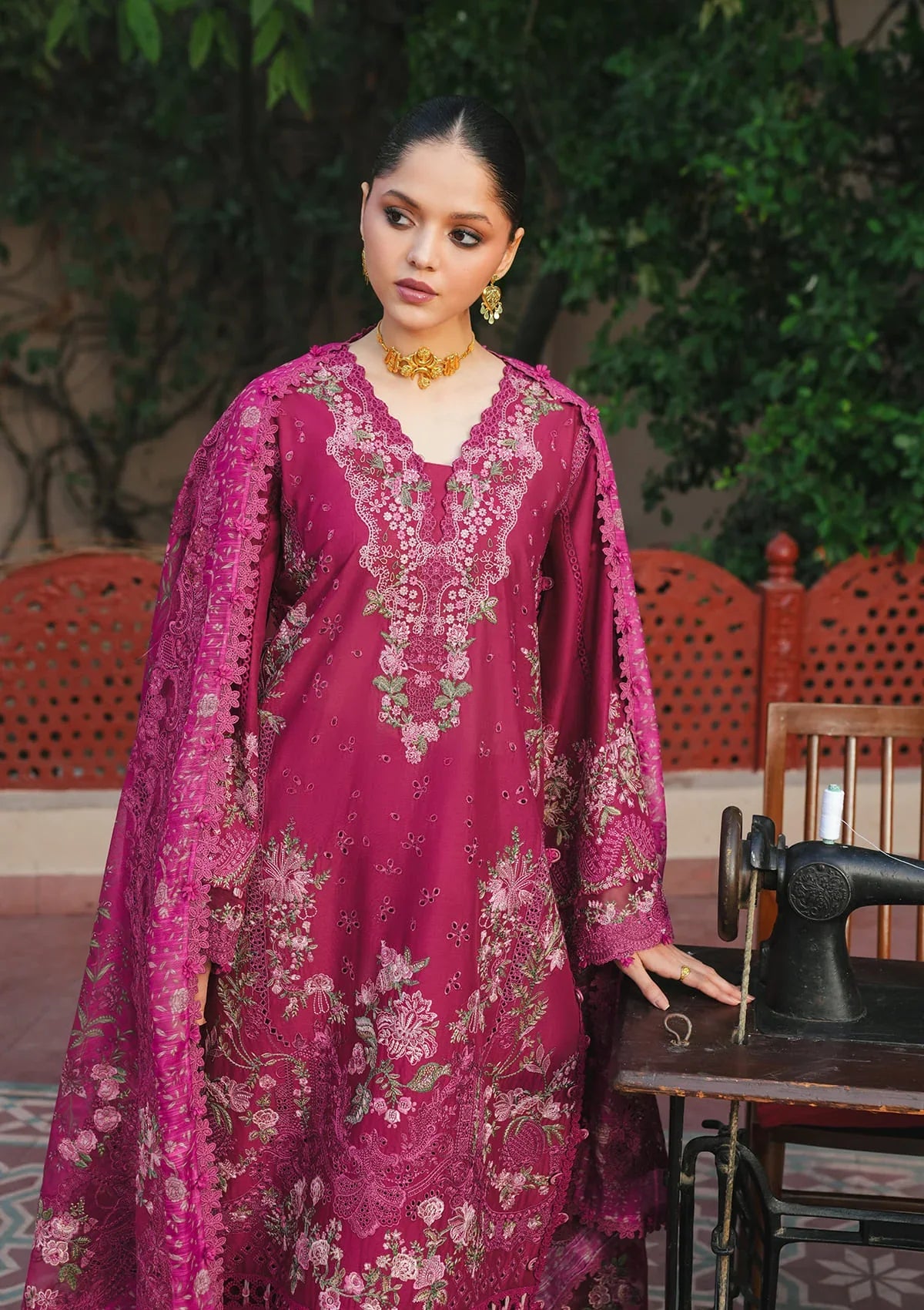KAHF Ek Fasana Luxury Lawn Unstitched Collection 2026 | KLB-7A NAVELI - Mirha Fashion