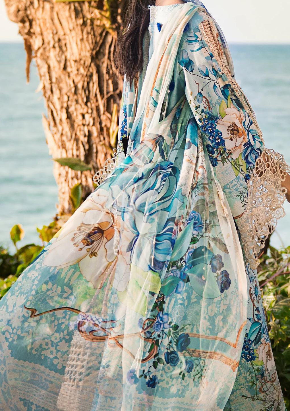 Elaf Signature Embroidered Lawn Collection | ESL-07B HEAVEN'S MIST - Mirha Fashion