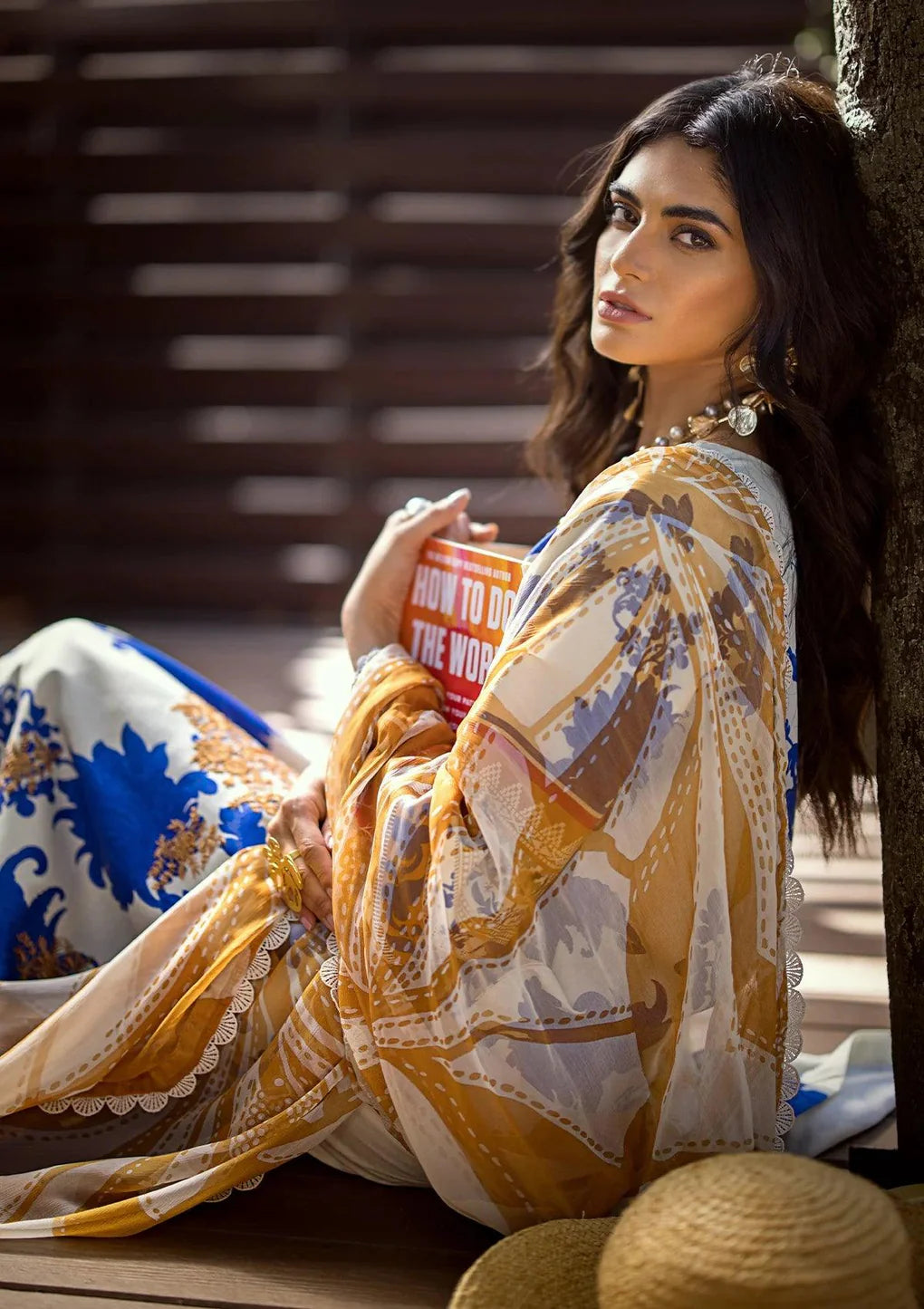 Elaf Signature Embroidered Lawn Collection  2024 | ESL 01A