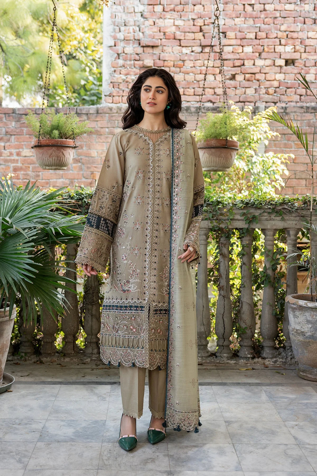 Farasha Bahar Embroidered Lawn Collection 2024 | Whimsical Sage