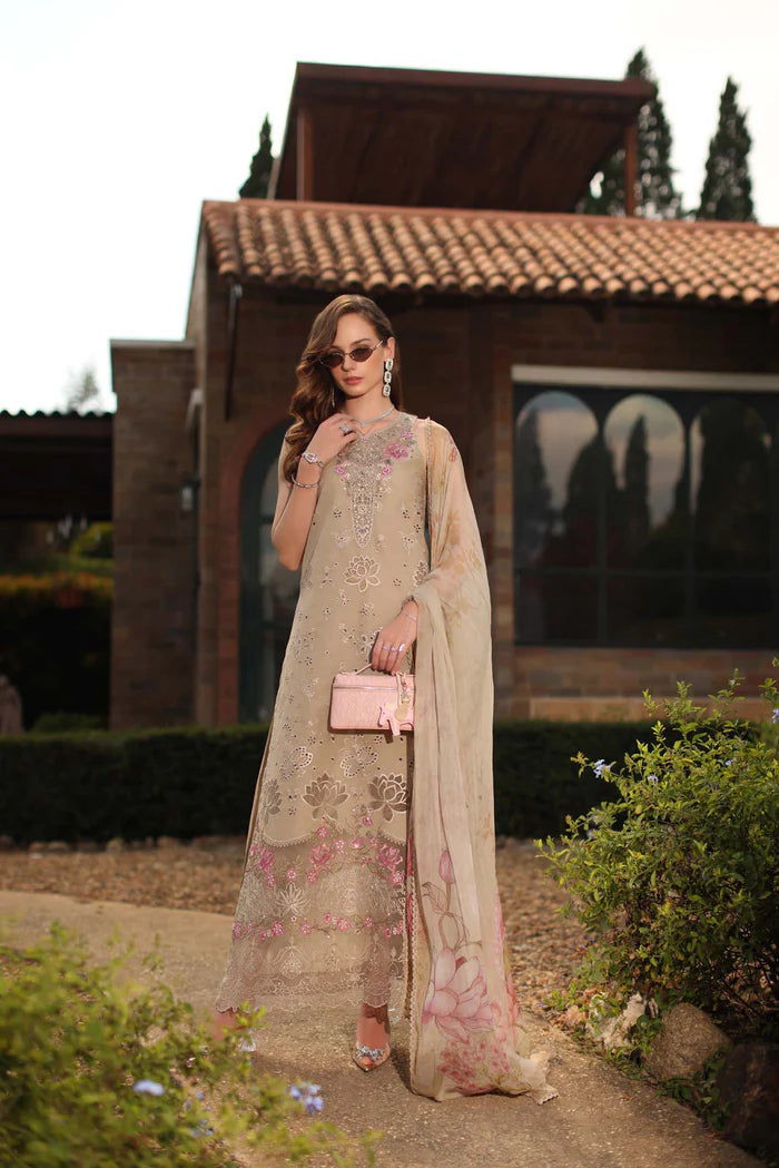 Noor By Saadia Asad Luxury Eid Handwork Schiffli Laserkari Collection 2026 | D9B-VELISSE - Mirha Fashion