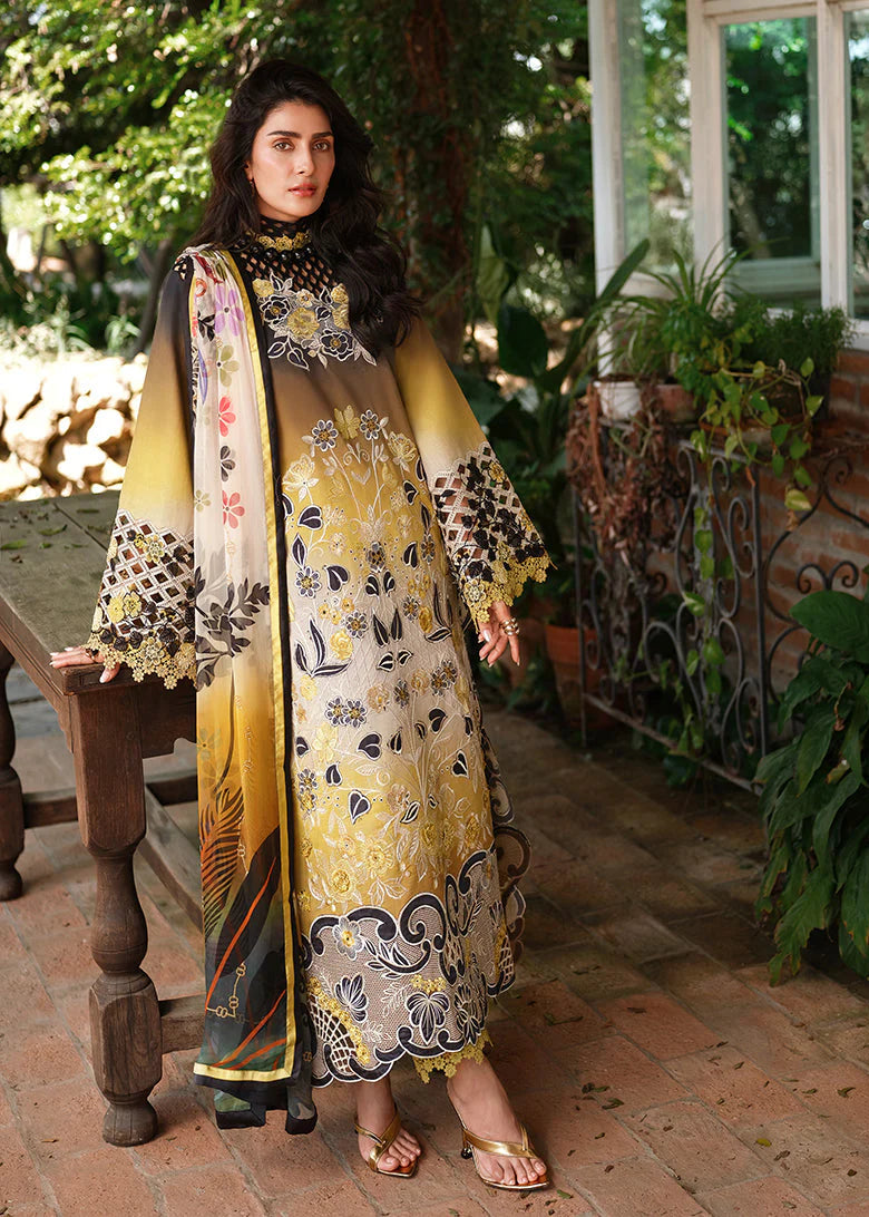 Mushq Amoi Luxury Lawn 3PCS Unstitched Collection 2026 | MUNSS260115 Timeless Charm