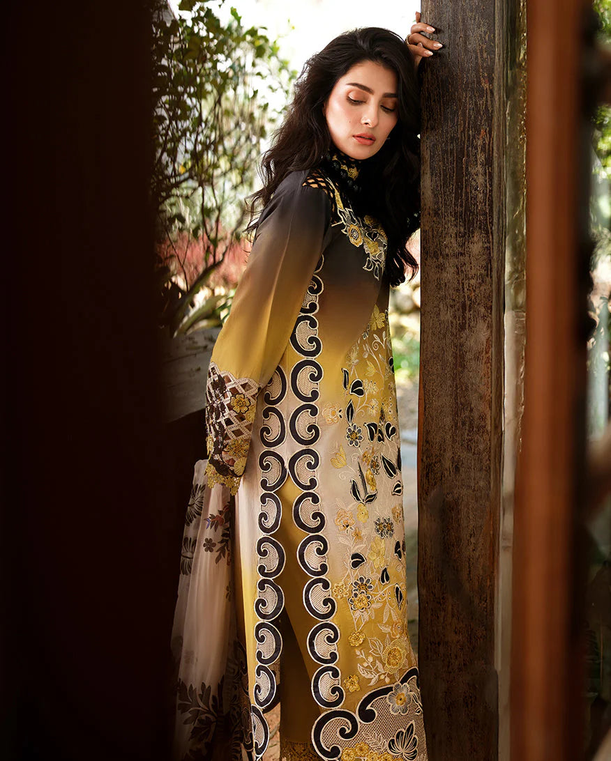 Mushq Amoi Luxury Lawn 3PCS Unstitched Collection 2026 | MUNSS260115 Timeless Charm