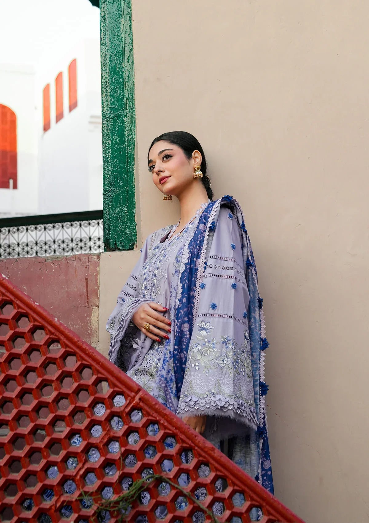 KAHF Ek Fasana Luxury Lawn Unstitched Collection 2026 | KLB-7B NAZNEEN - Mirha Fashion