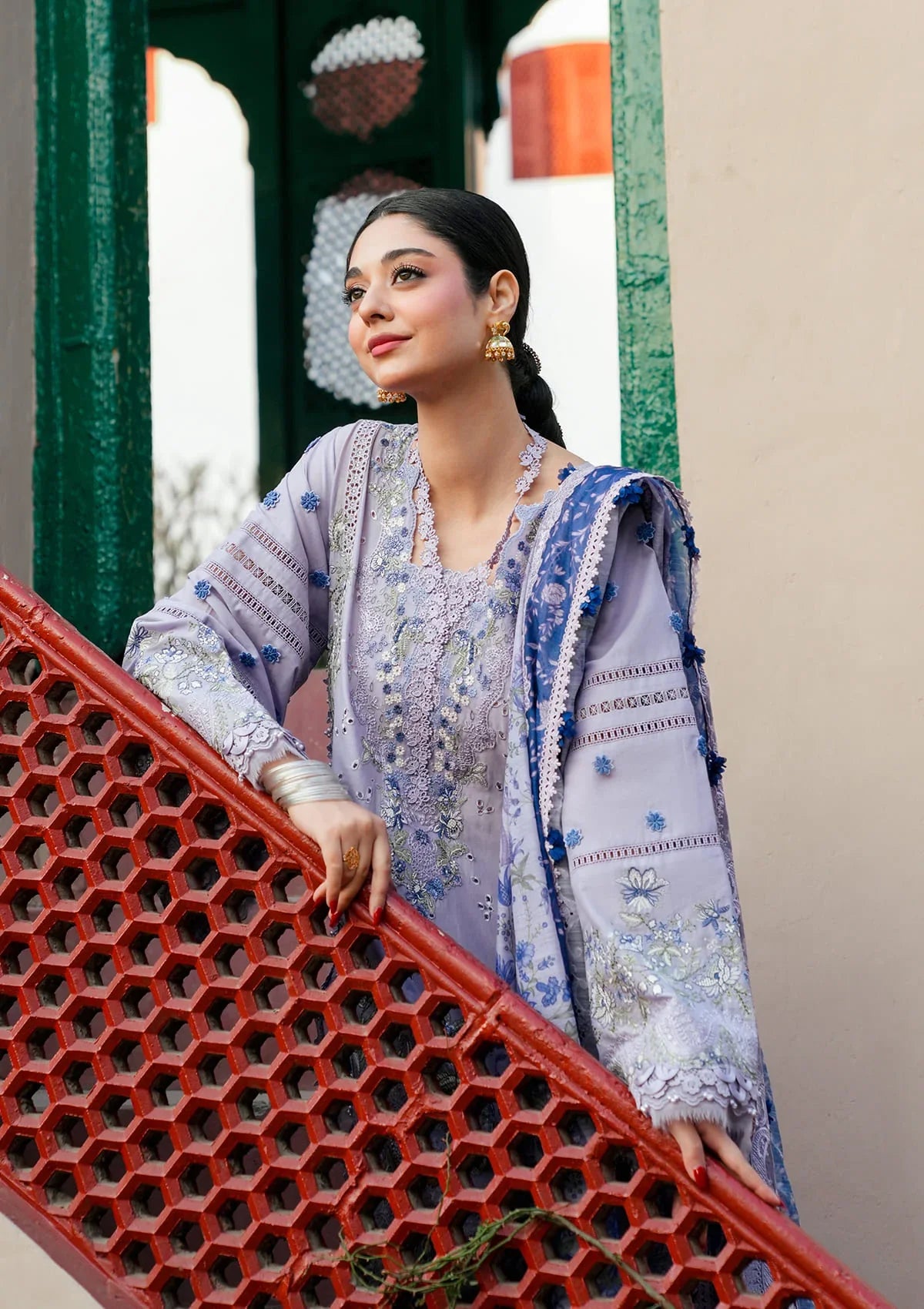 KAHF Ek Fasana Luxury Lawn Unstitched Collection 2026 | KLB-7B NAZNEEN - Mirha Fashion