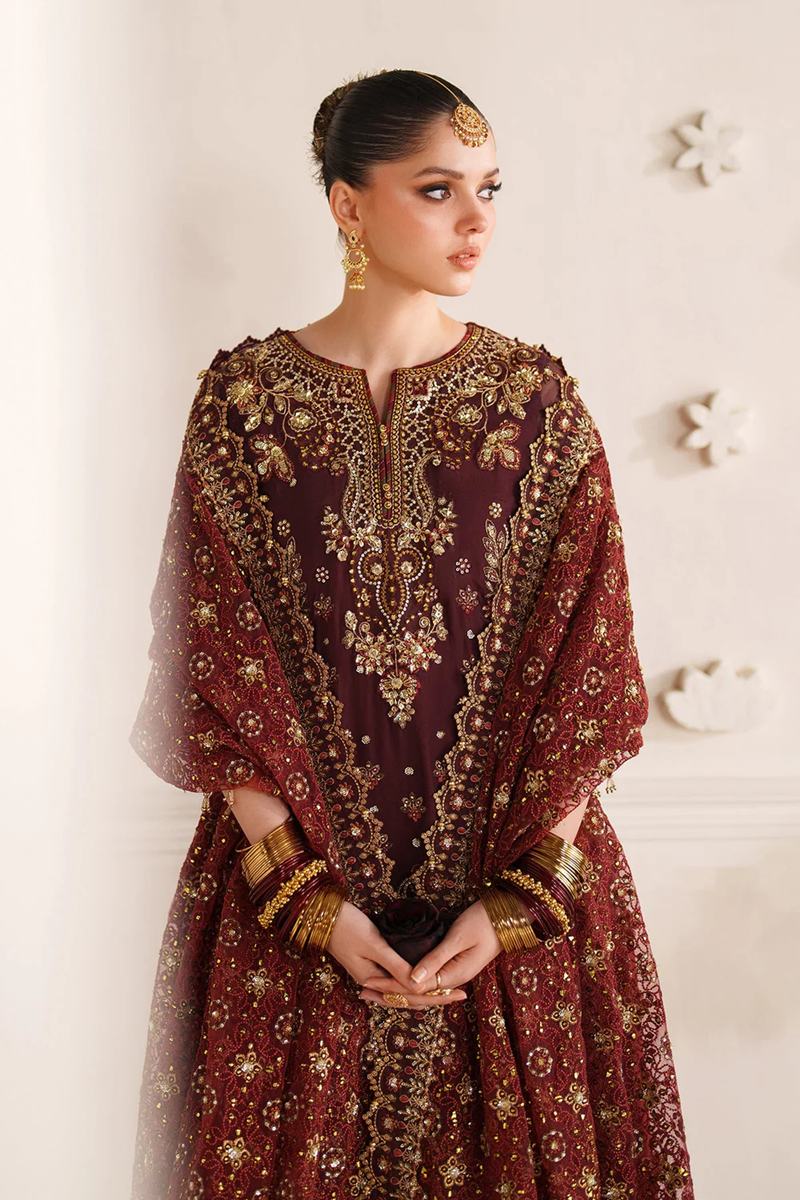 Baroque Chantelle Formal 3PCS Unstitched Collection 2025 | V-14-D07