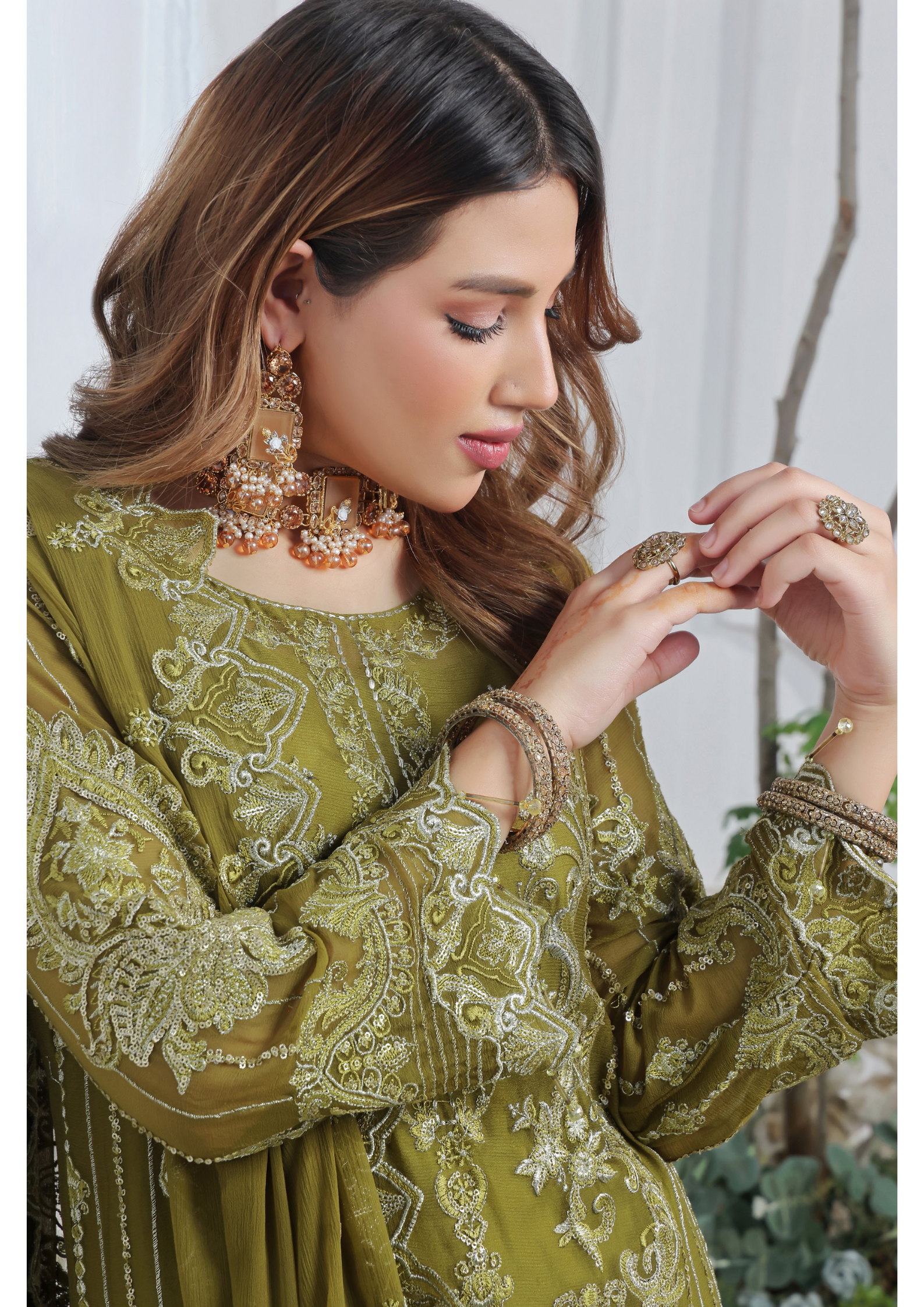 Soghat Creation chiffon  | Florum Design 07