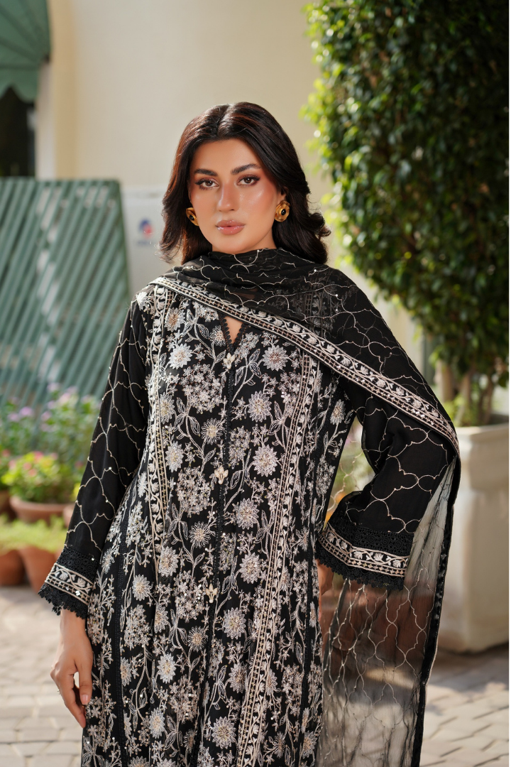 Agha Noor Luxury Gowns Afsanay Ready to Wear Collection | Black