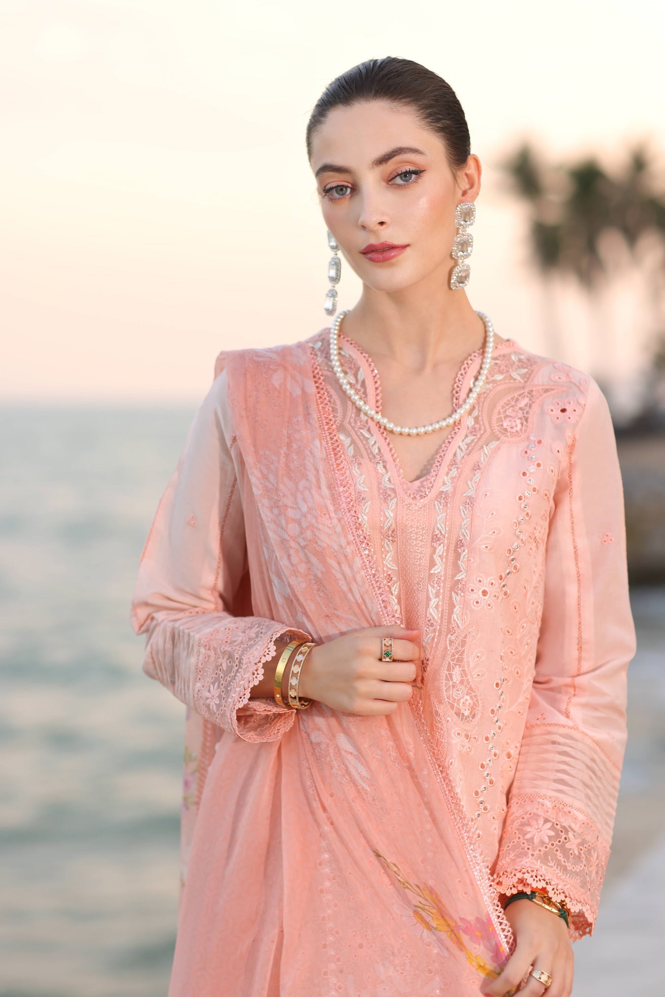 Noor By Sadia Asad Eid Laserkari Unstitched Collection 2025| D3-B