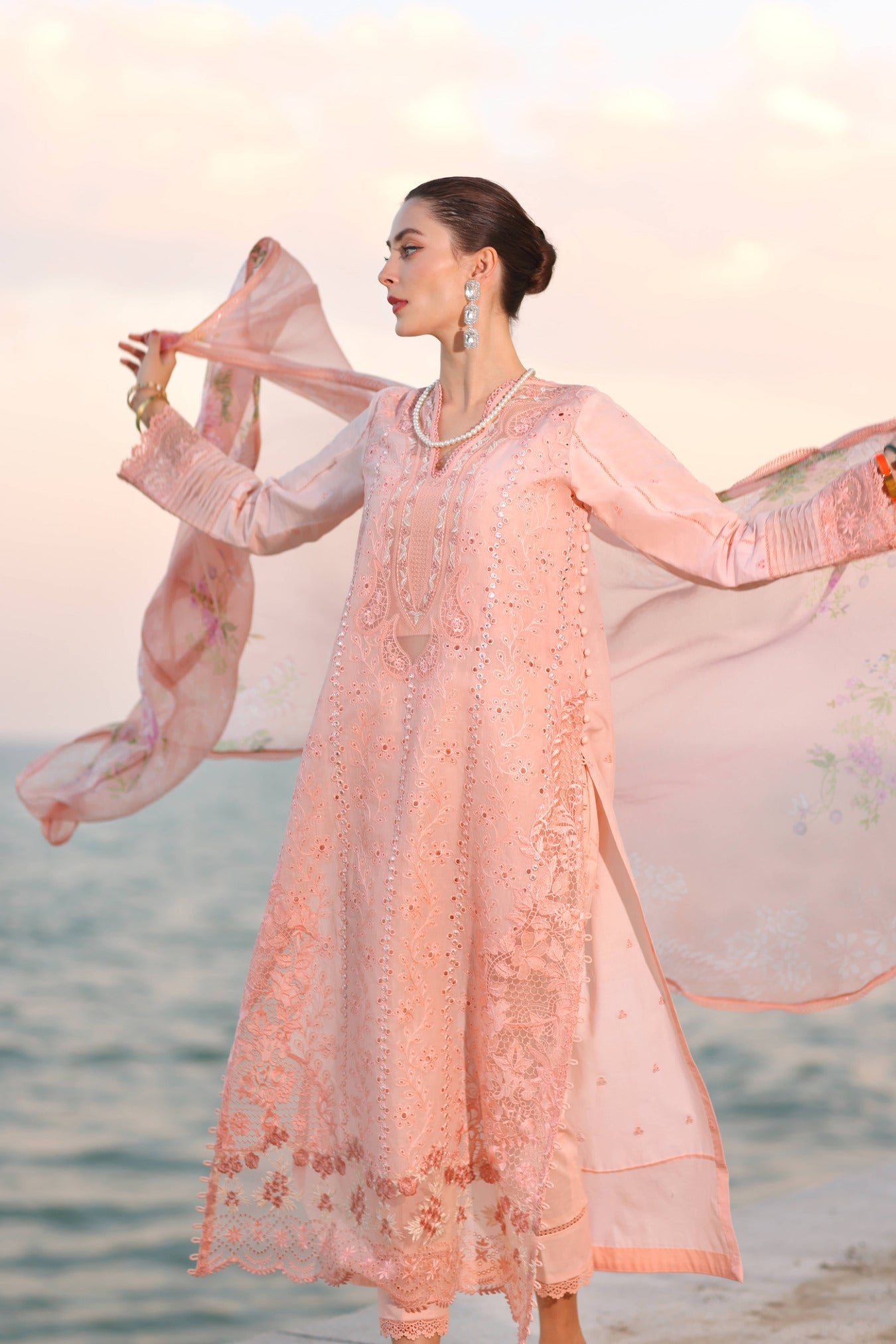 Noor By Sadia Asad Eid Laserkari Unstitched Collection 2025| D3-B