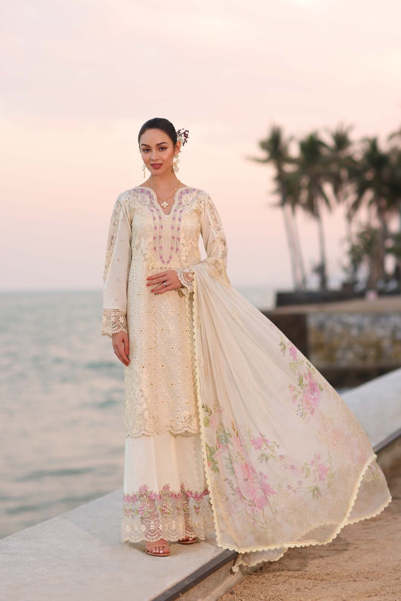 Noor By Sadia Asad Eid Laserkari Unstitched Collection 2025| D3-A